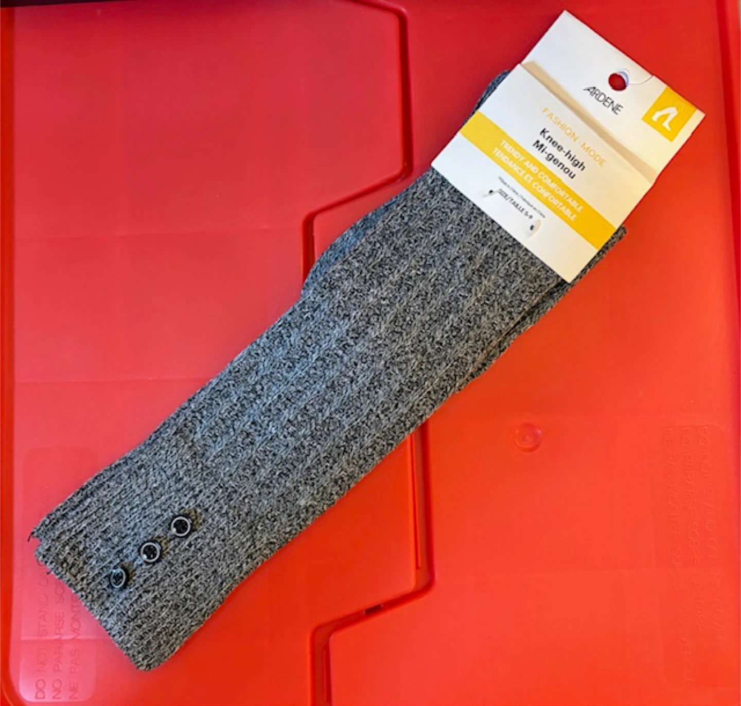 🤩Ardene Knee-High Fashion Socks - Grey, Size S/P