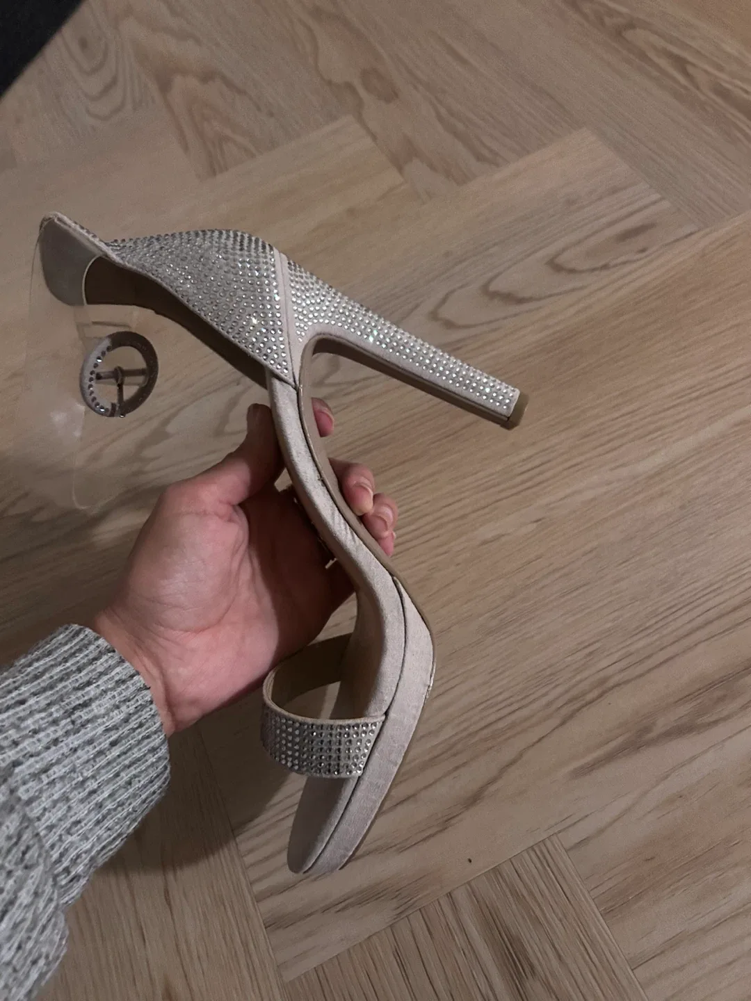 Wild Diva Rhinestone Heels - Size 8 image indicator(6)