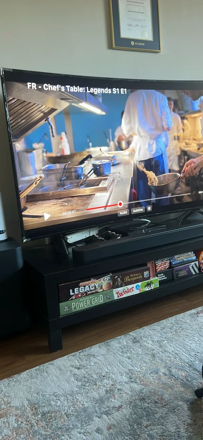 Black TV Stand/Console Table image indicator(2)