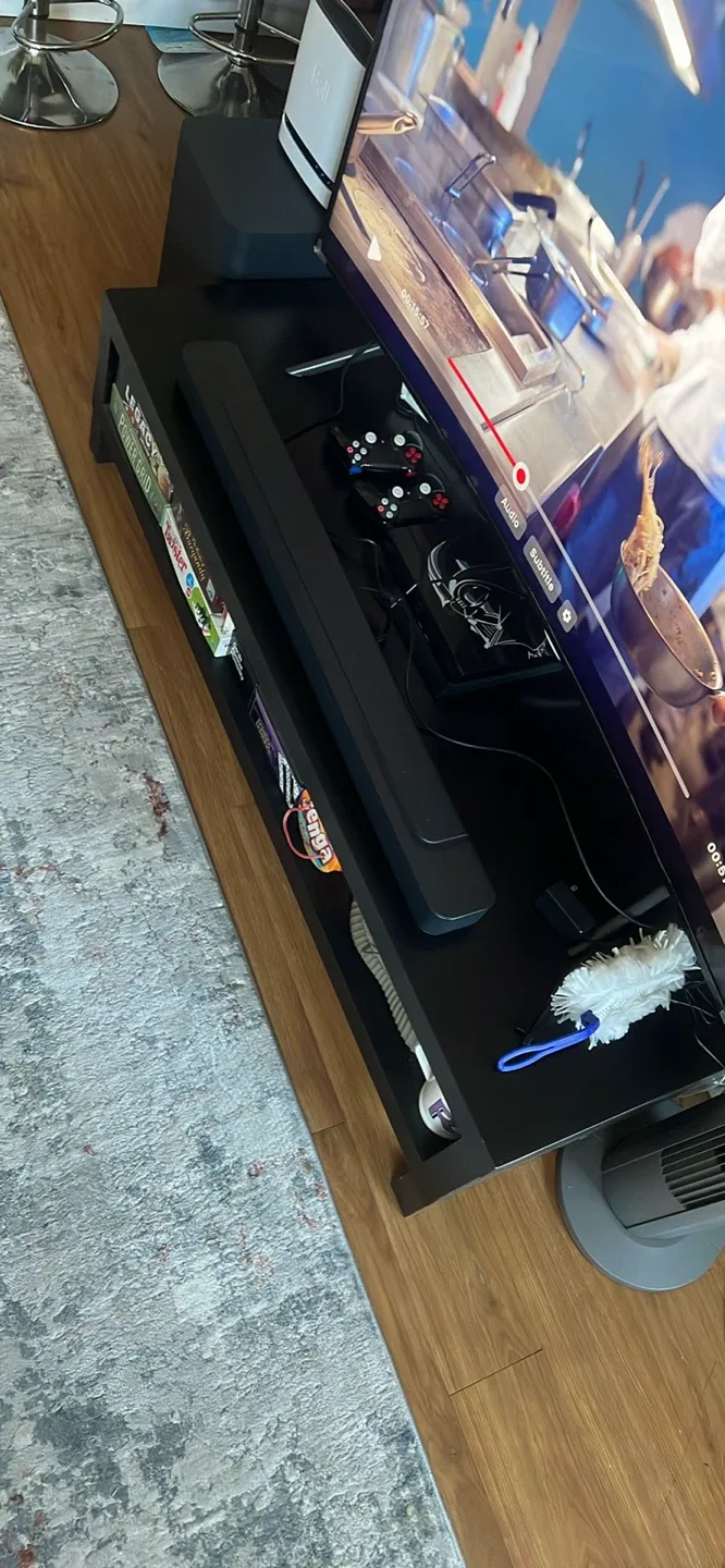 Black TV Stand/Console Table image indicator(3)