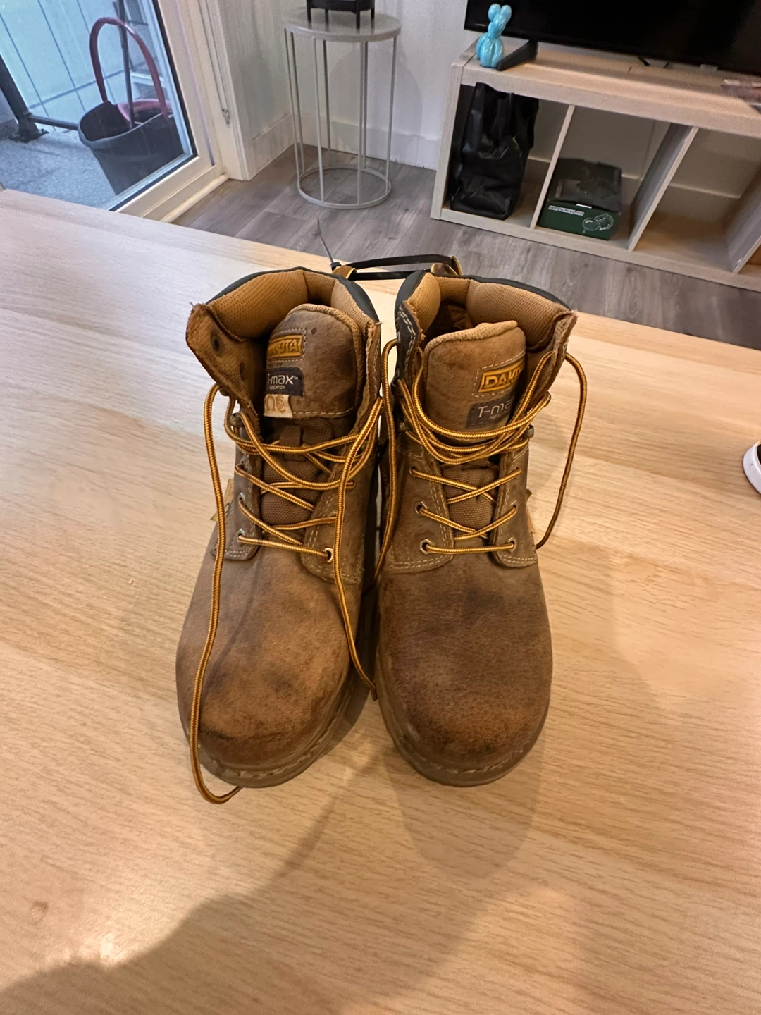 Dakota Quad Comfort Brown Work Boots - Size 9