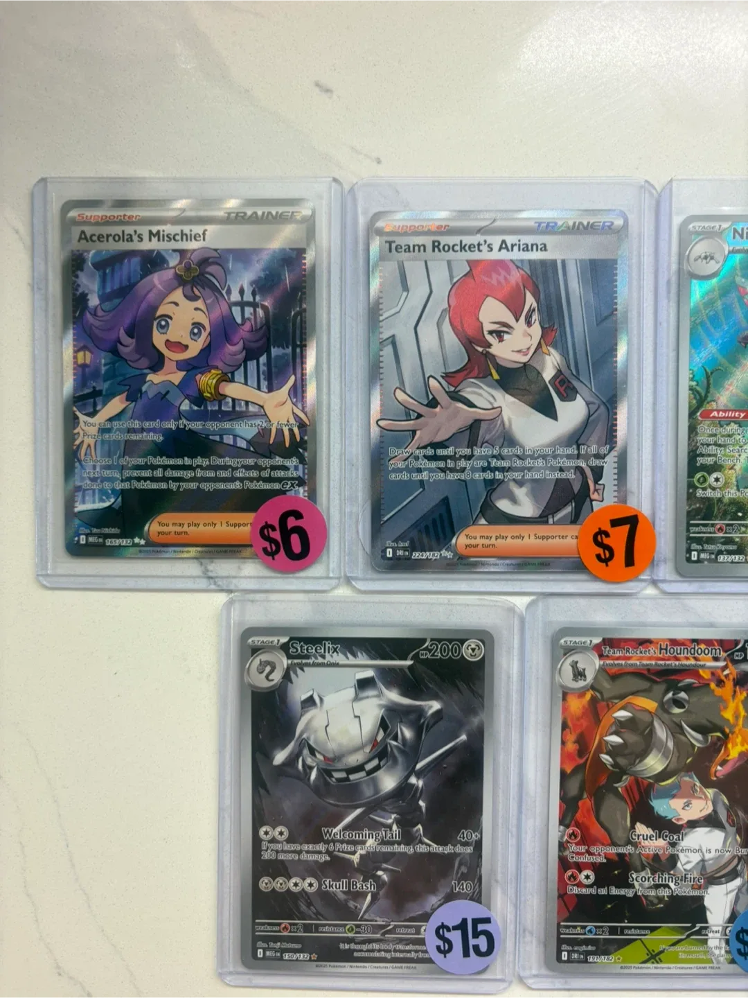 POKEMON CARD SINGLES- PRICES IN PICTURES image indicator(2)