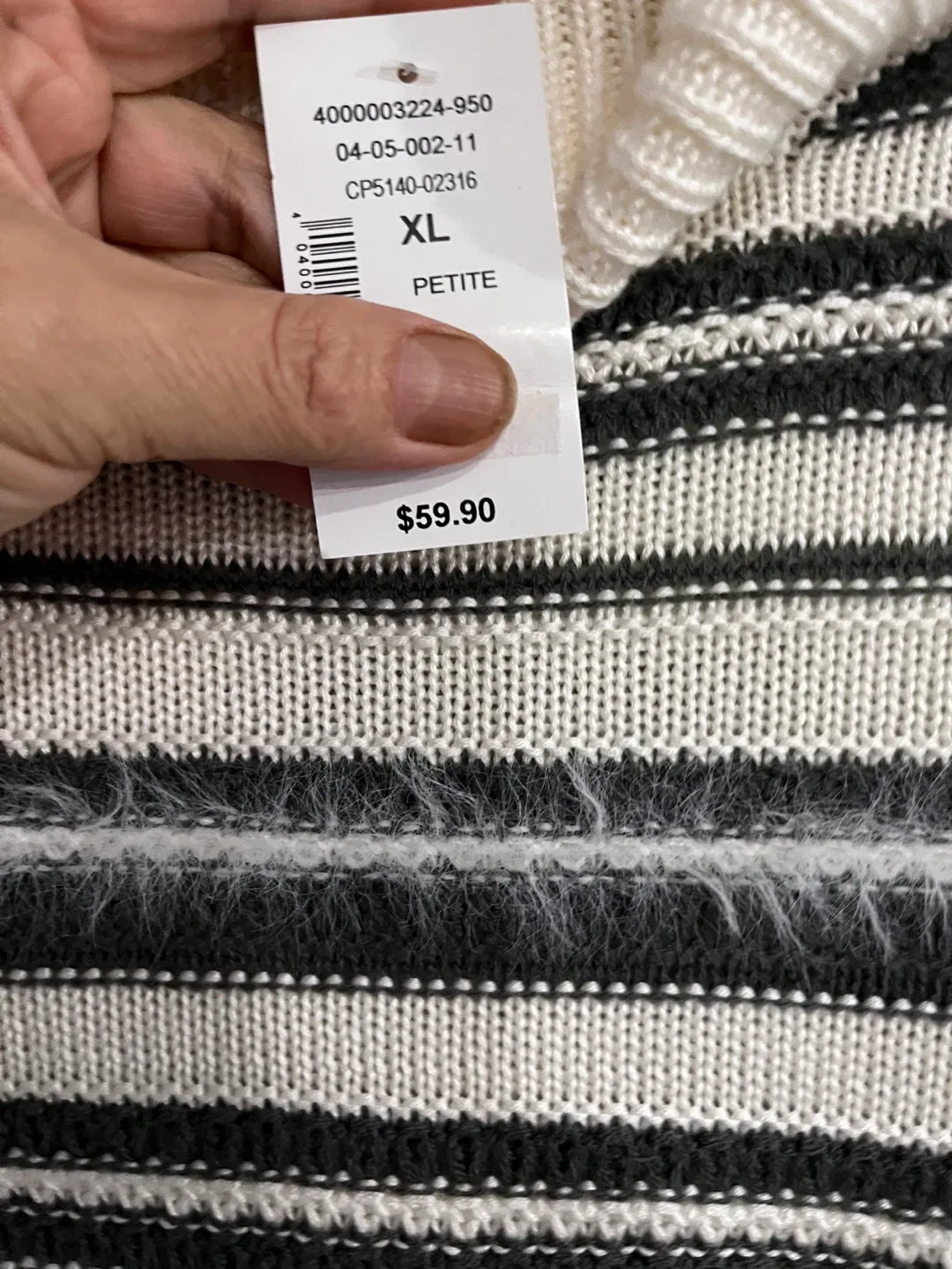 Cleo  Striped Sweater - XL Petite image indicator(5)