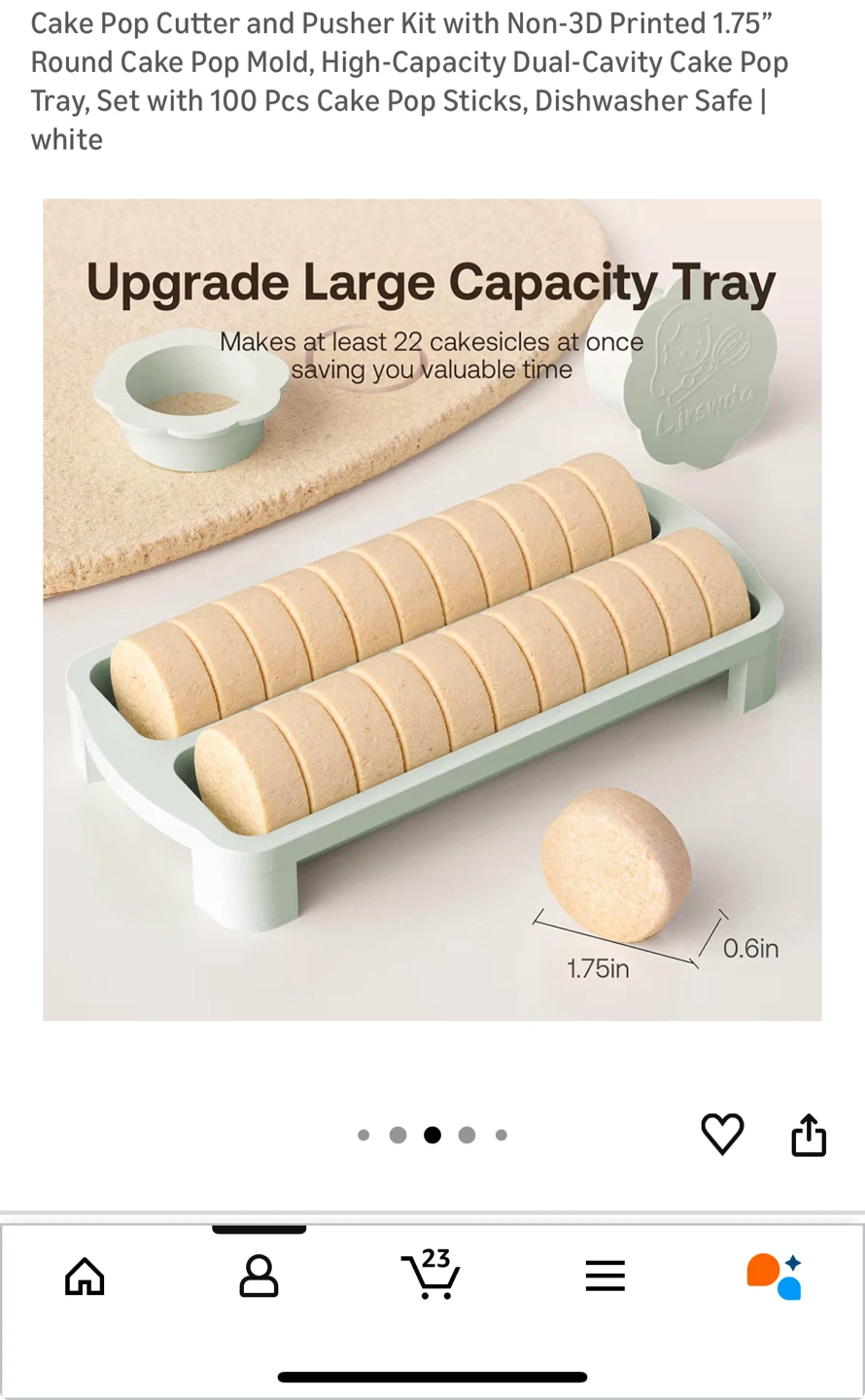 Brand new Cake Pop Cutter and Pusher Kit - photo 3