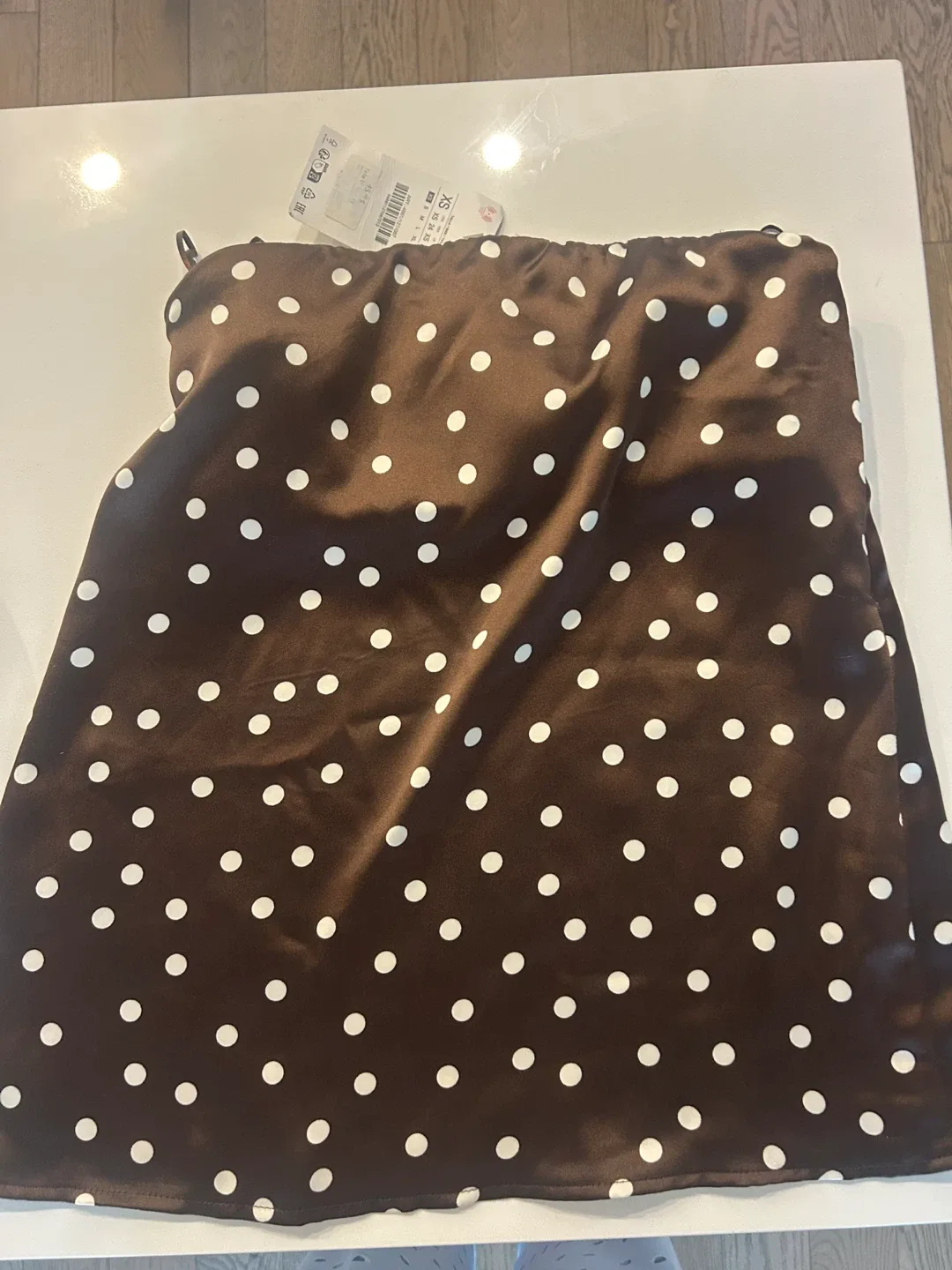 Zara Brown Polka Dot Mini Skirt - Size XS