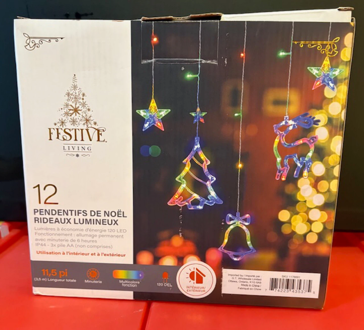 🤩Festive Living 12 Pendant Christmas Curtain Lights - photo 3