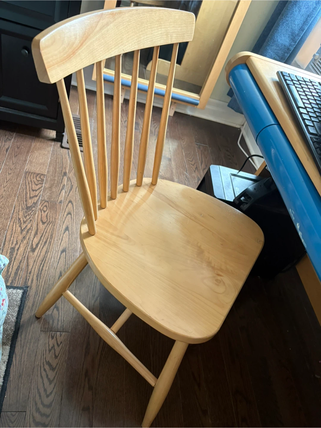 Wooden Dresser, Nightstand, Desk, Chair & Mirror - photo 5