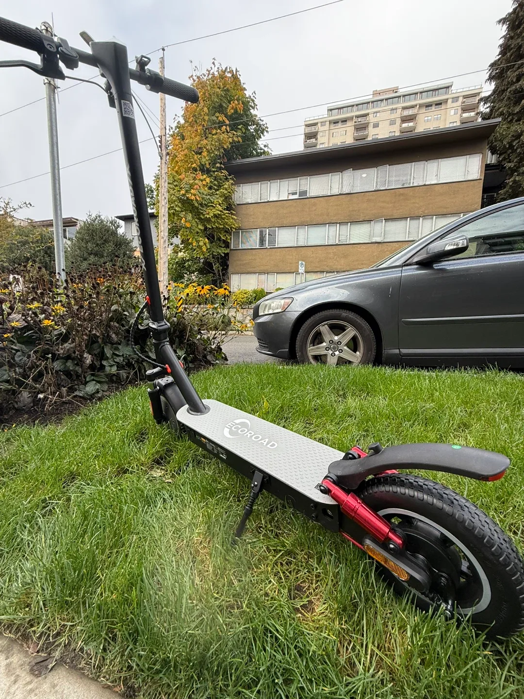 Ecoroad Ec9 Black Electric Scooter double suspension 35km/h image indicator(2)