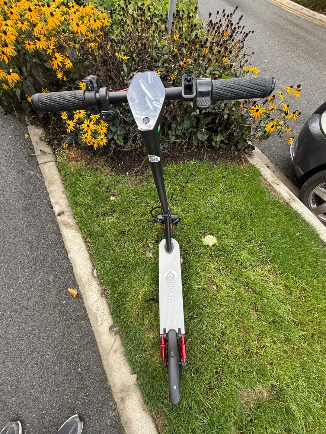 Ecoroad Ec9 Black Electric Scooter double suspension 35km/h image indicator(3)