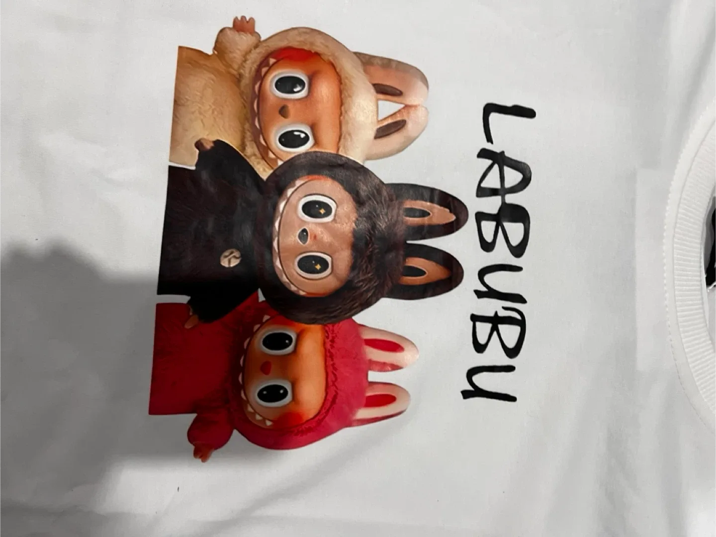 LEOLA Labubu White Sweatshirt, Size M image indicator(2)