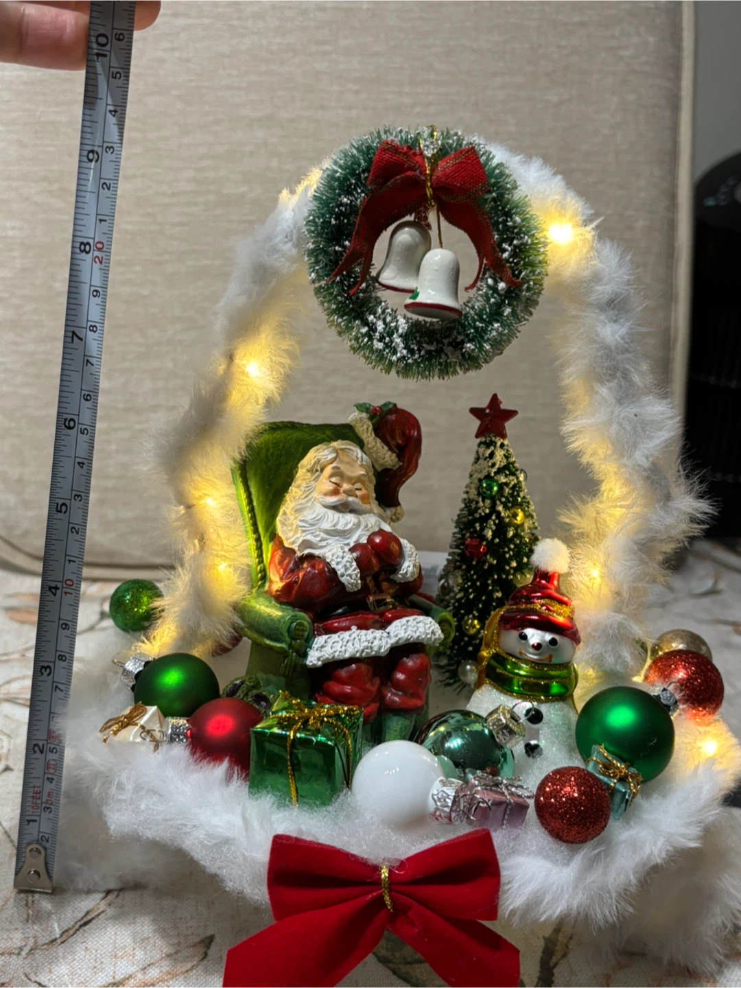 Christmas Santa Figurine with Lights - photo 5