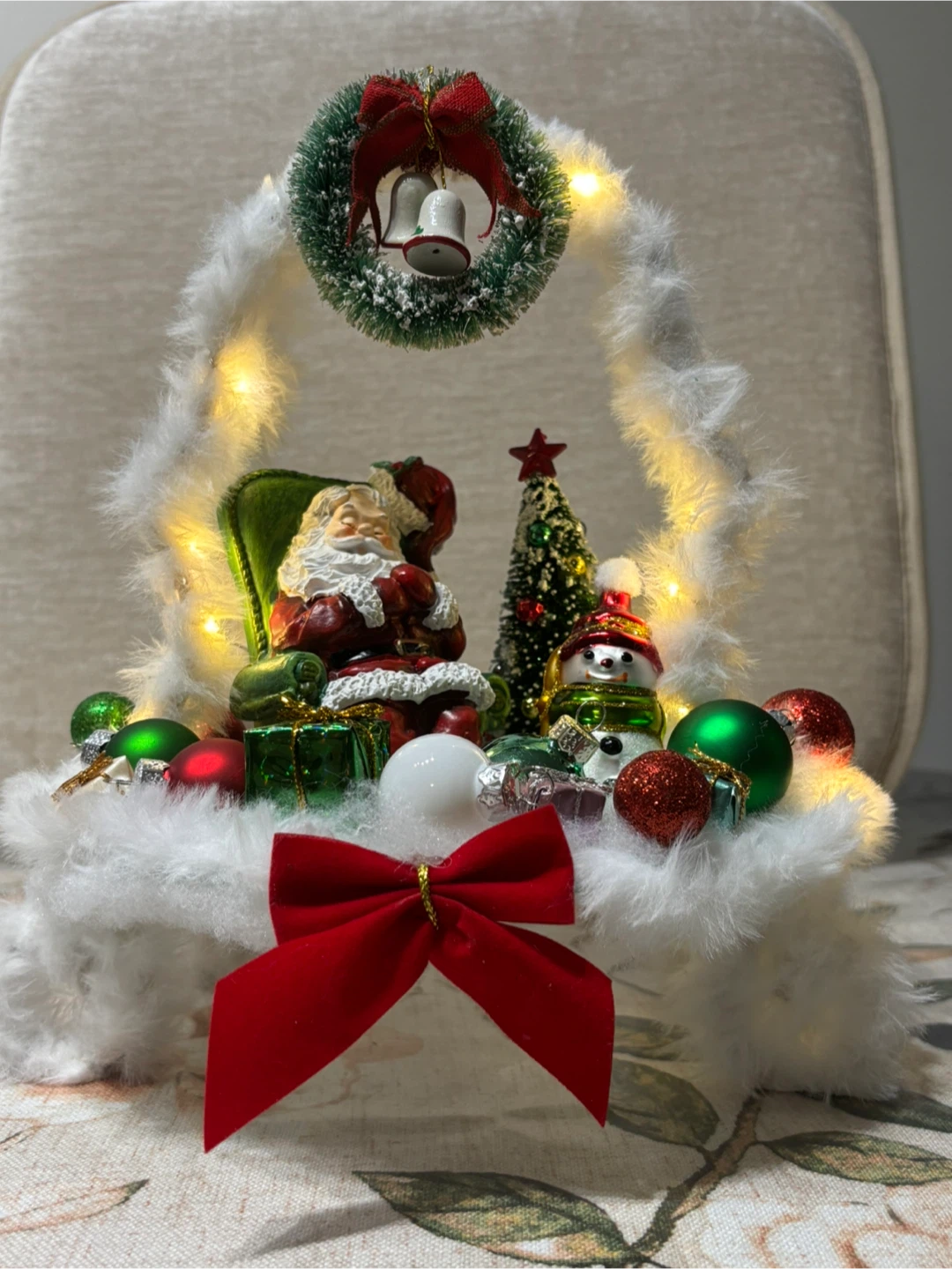 Christmas Santa Figurine with Lights - photo 4