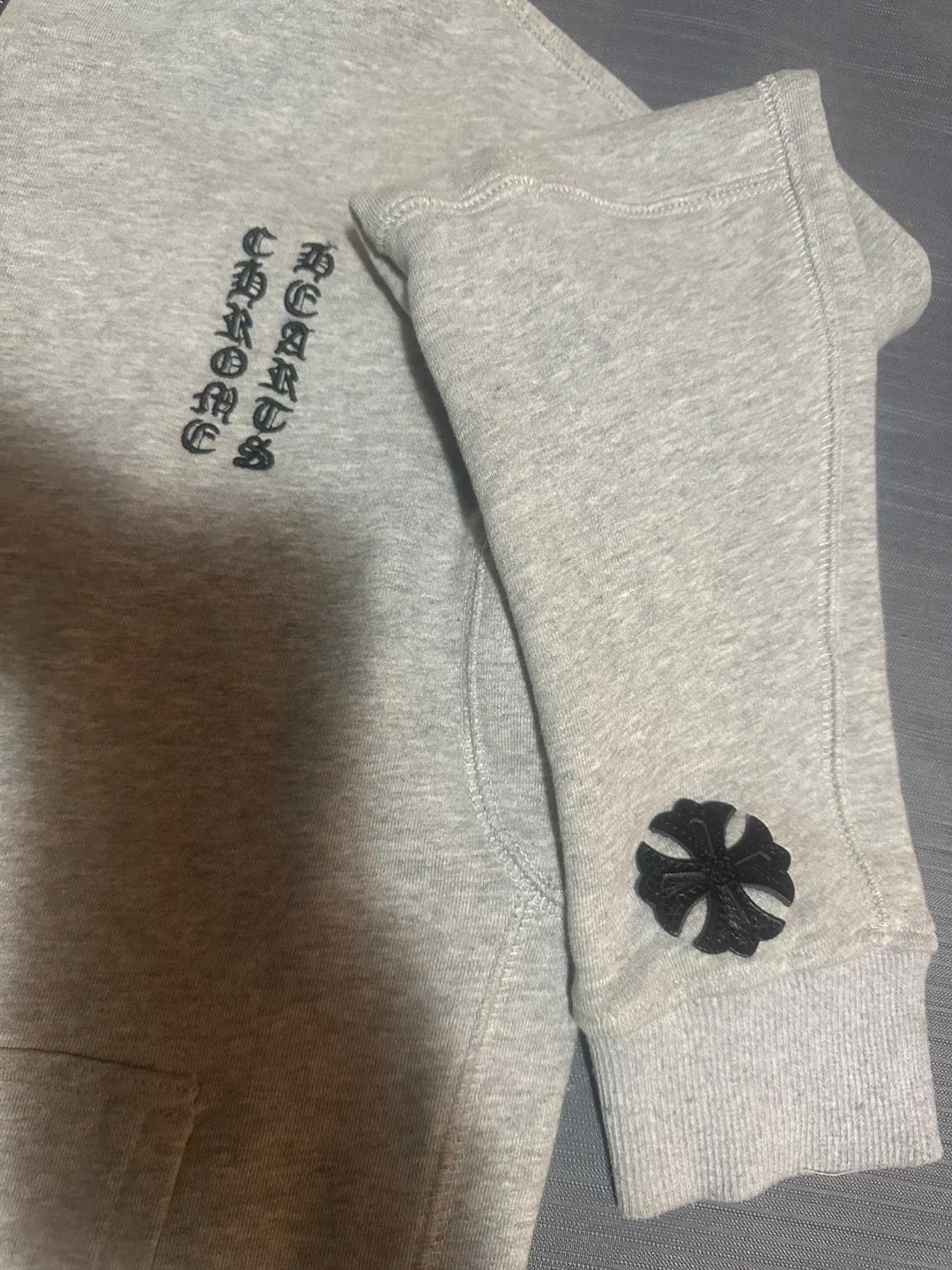 Chrome Hearts Grey Zip-Up Hoodie image indicator(4)