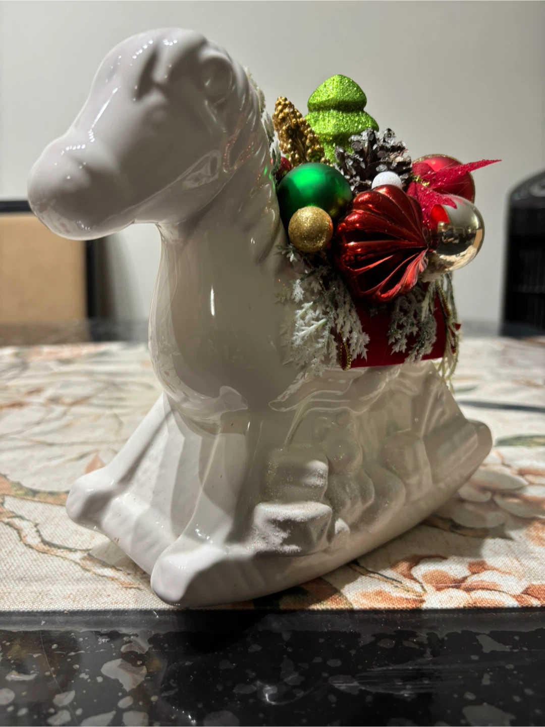 Ceramic Rocking Horse Christmas Decoration - photo 5