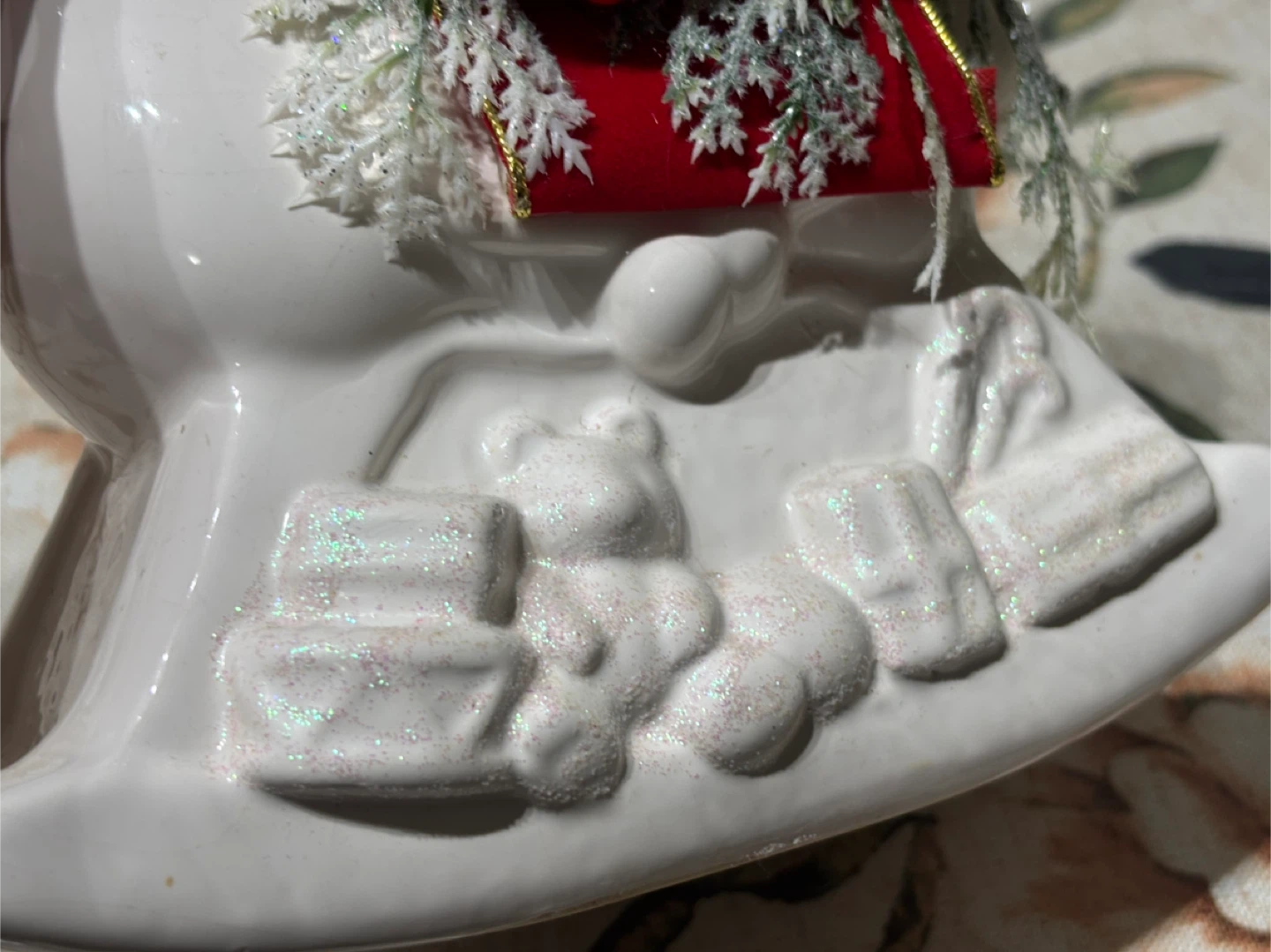 Ceramic Rocking Horse Christmas Decoration - photo 2