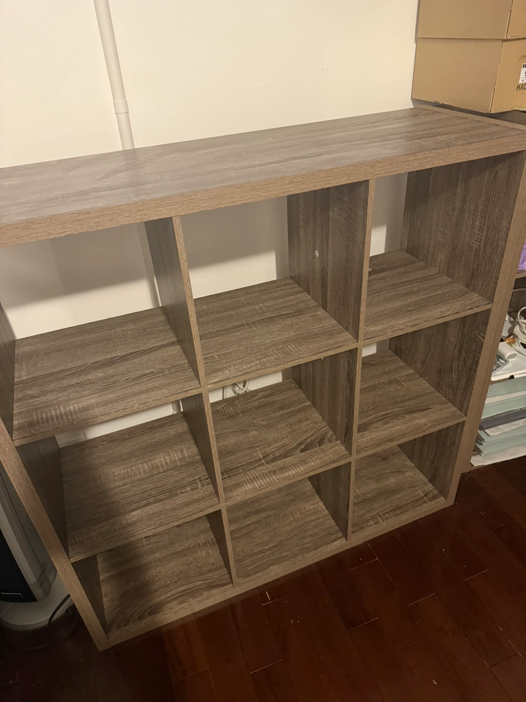 9-Cube Organizer Shelf - Grey
