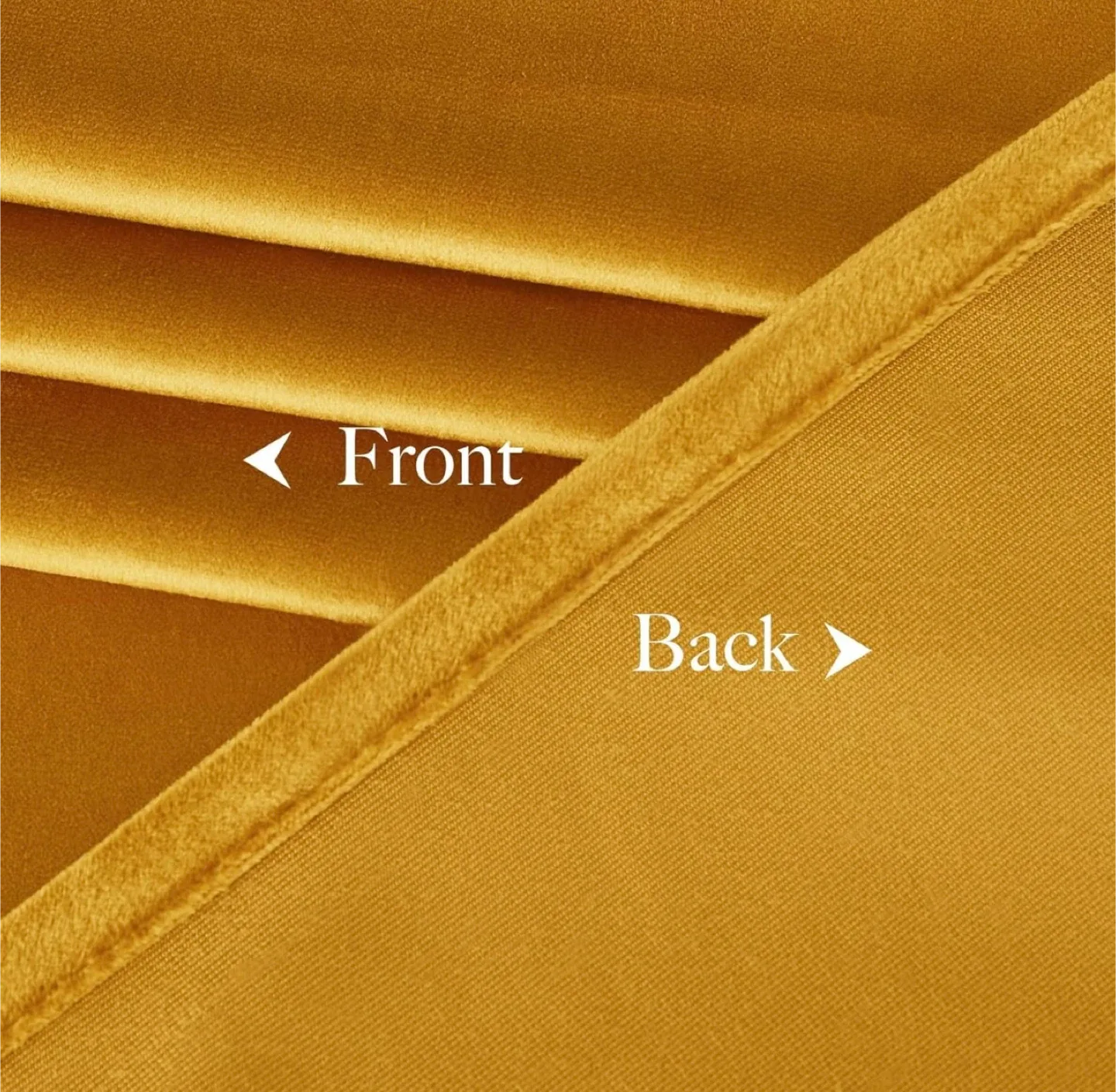 NICETOWN Gold Velvet Darkening Curtains (1 Pair, 84 inches) image indicator(8)