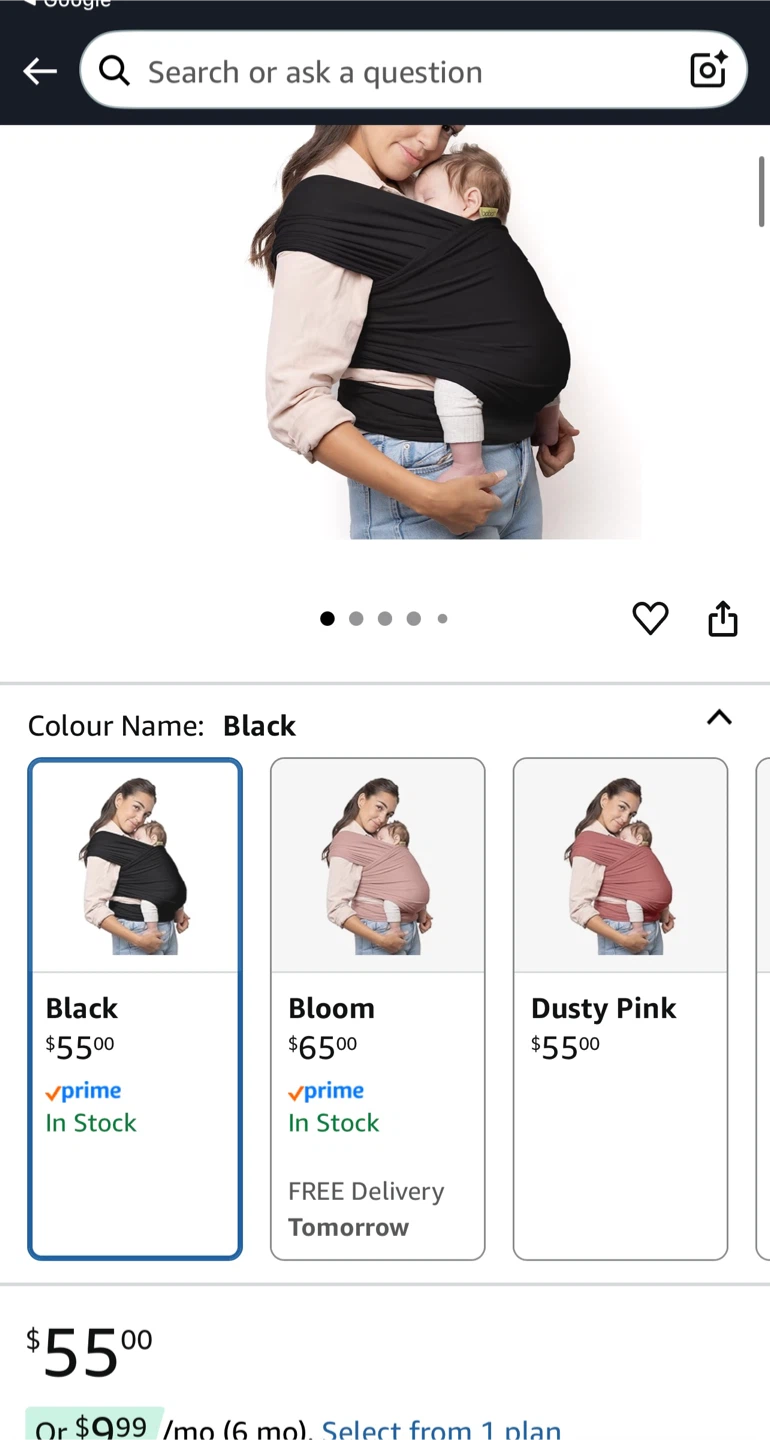 Boba Wrap Baby Carrier - Black & Grey/white limited edition - photo 5