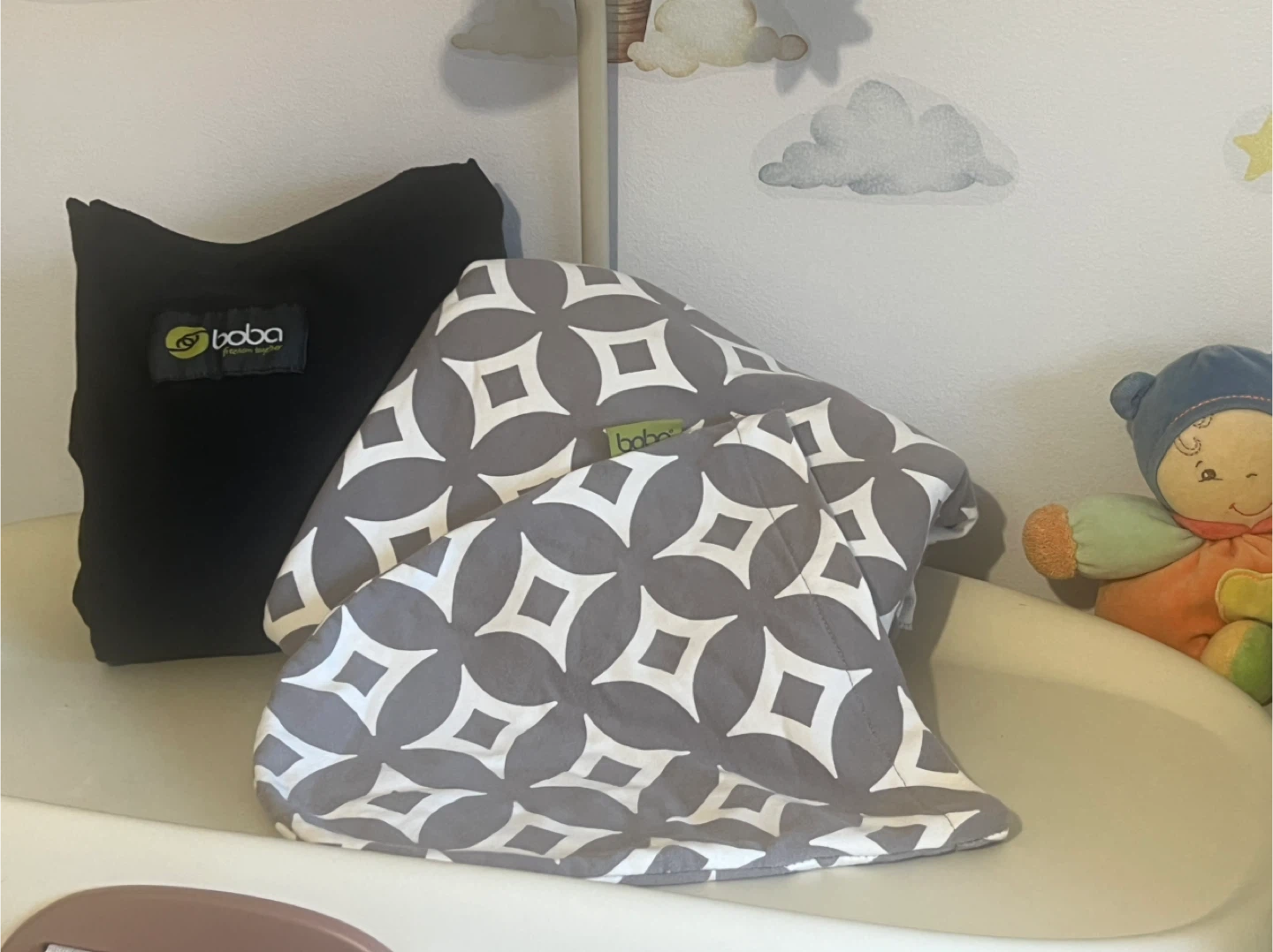 Boba Wrap Baby Carrier - Black & Grey/white limited edition
