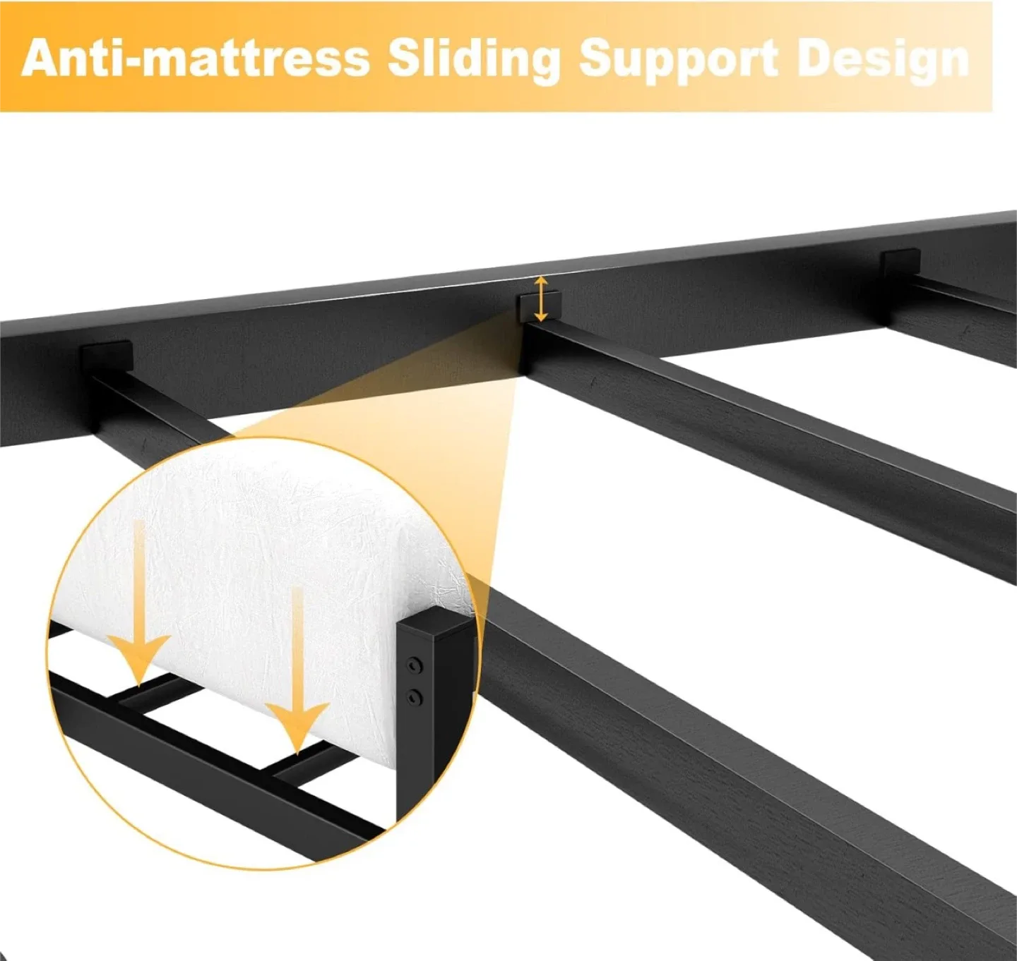 Queen Size Bed Frame with Headboard image indicator(4)