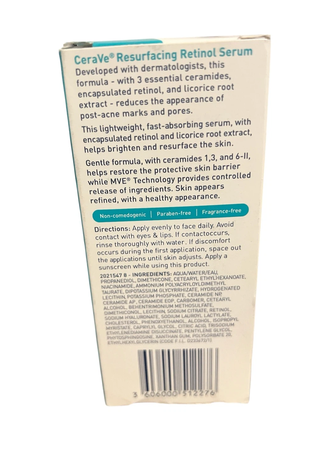 🧴 CeraVe Resurfacing Retinol Serum – 30ml (Brand New) - photo 2
