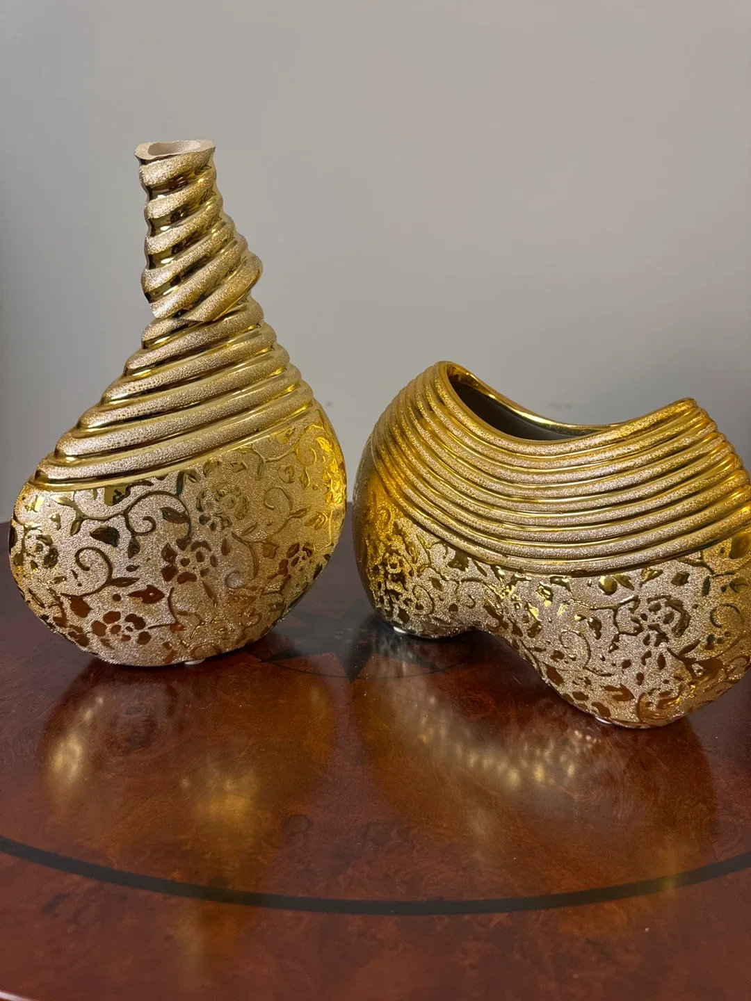 Gold Decorative Vases - Set of 2 thumbnail