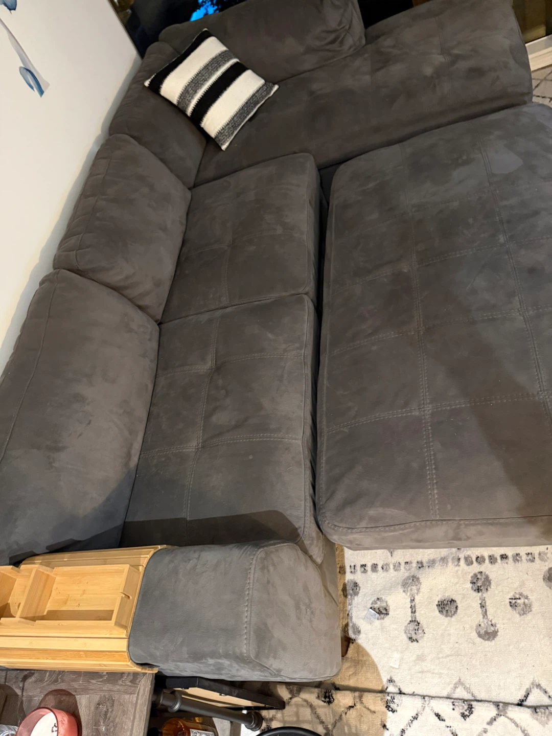 Comfortable Gray Sectional Sofa - photo 2