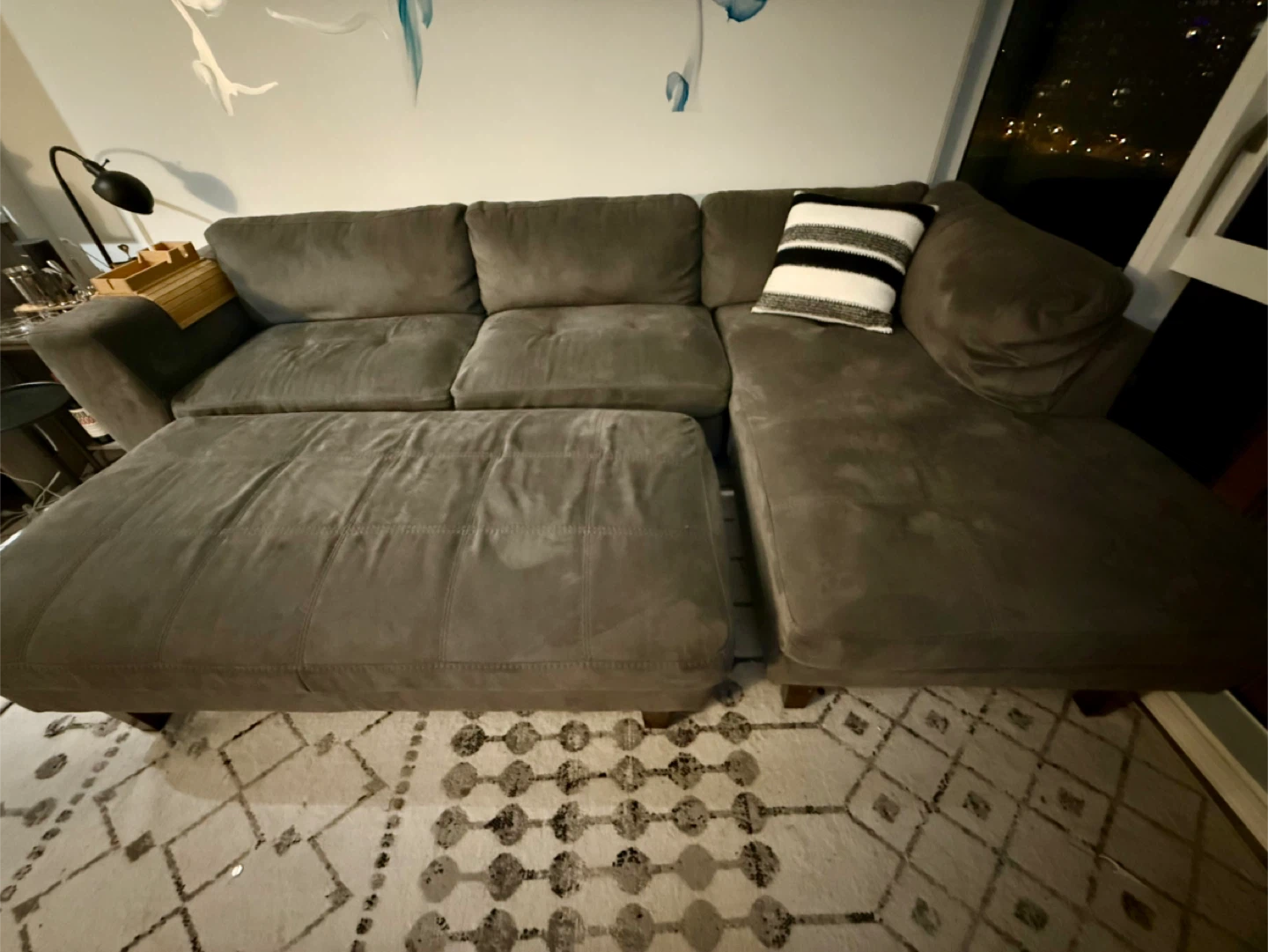 Comfortable Gray Sectional Sofa - photo 3
