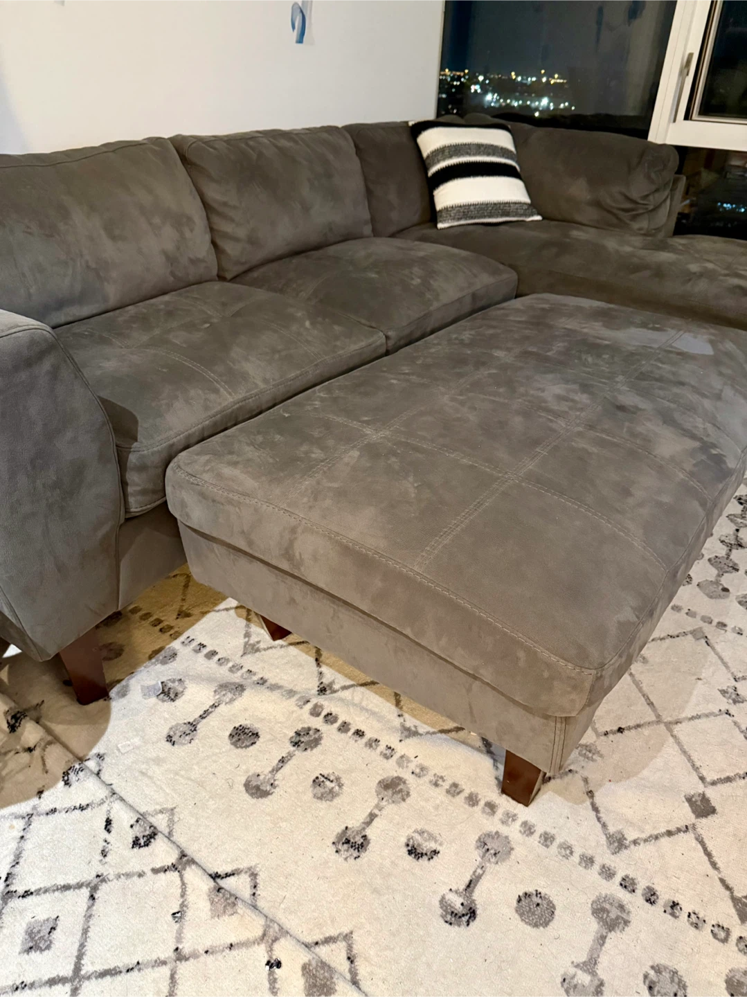 Comfortable Gray Sectional Sofa