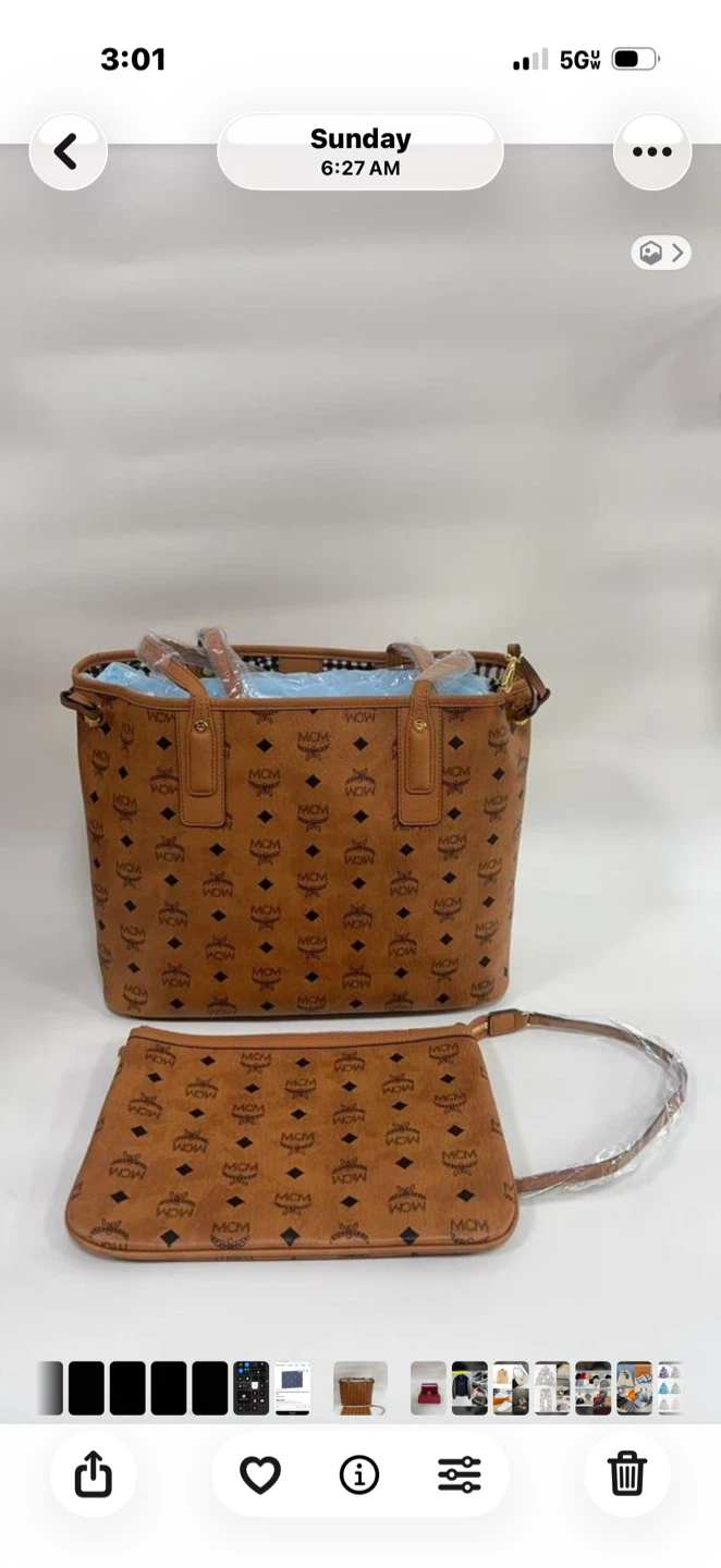 MCM Tote Bag with Pouch