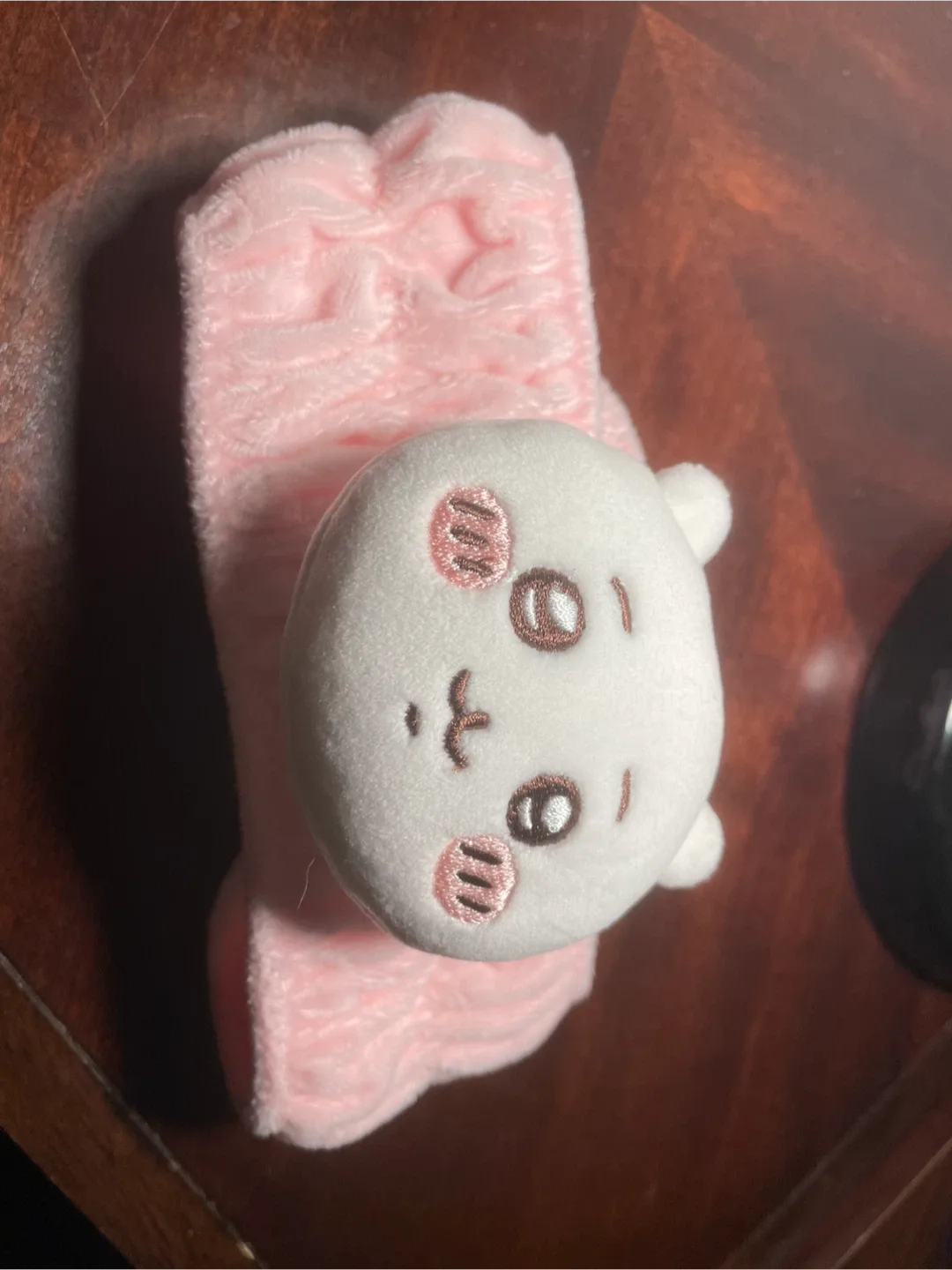 Chiikawa Pink Plush Headband - New image indicator(2)