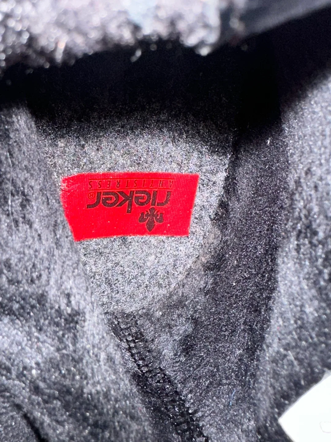 RIEKER Black Leather Heeled Ankle Boots - Size EUR41/ US10 image indicator(8)