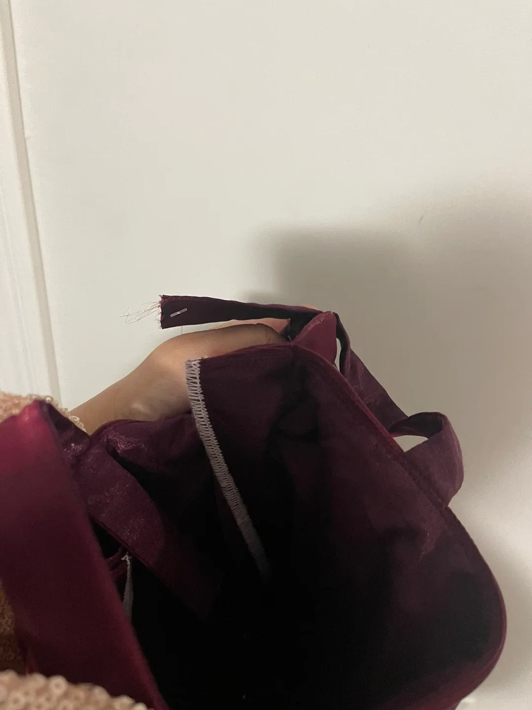 Little Angels Burgundy Dress image indicator(4)