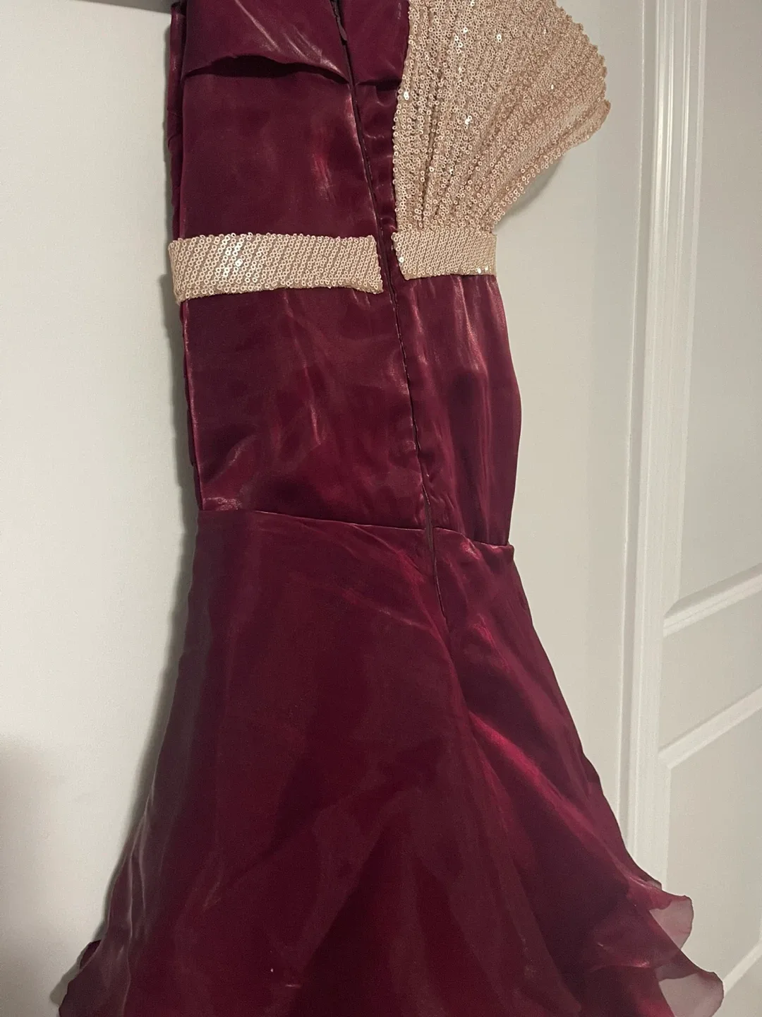 Little Angels Burgundy Dress image indicator(6)