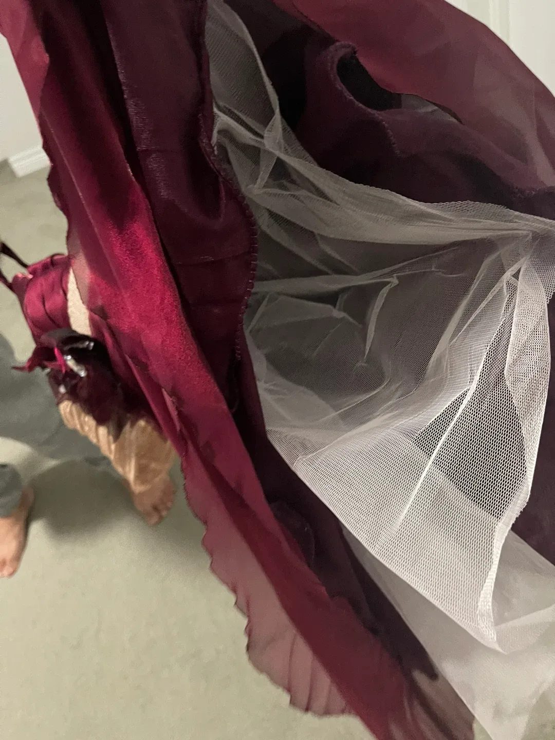 Little Angels Burgundy Dress image indicator(5)