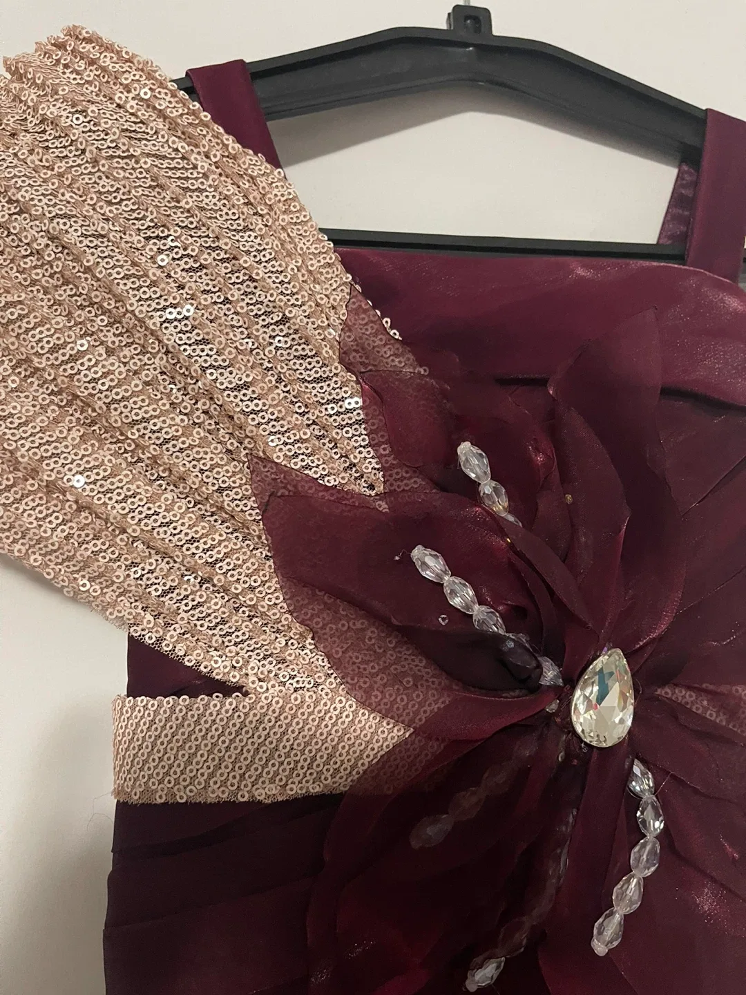 Little Angels Burgundy Dress image indicator(3)