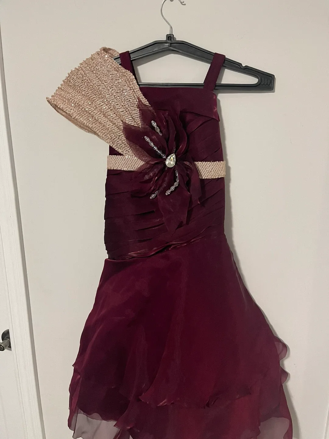 Little Angels Burgundy Dress image indicator(7)