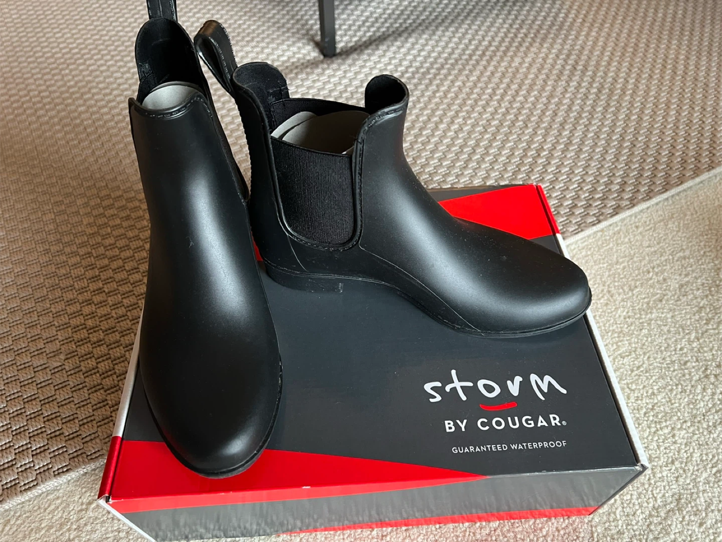 Cougar Storm Celeste-M Black Waterproof Chelsea Boots - Size 6