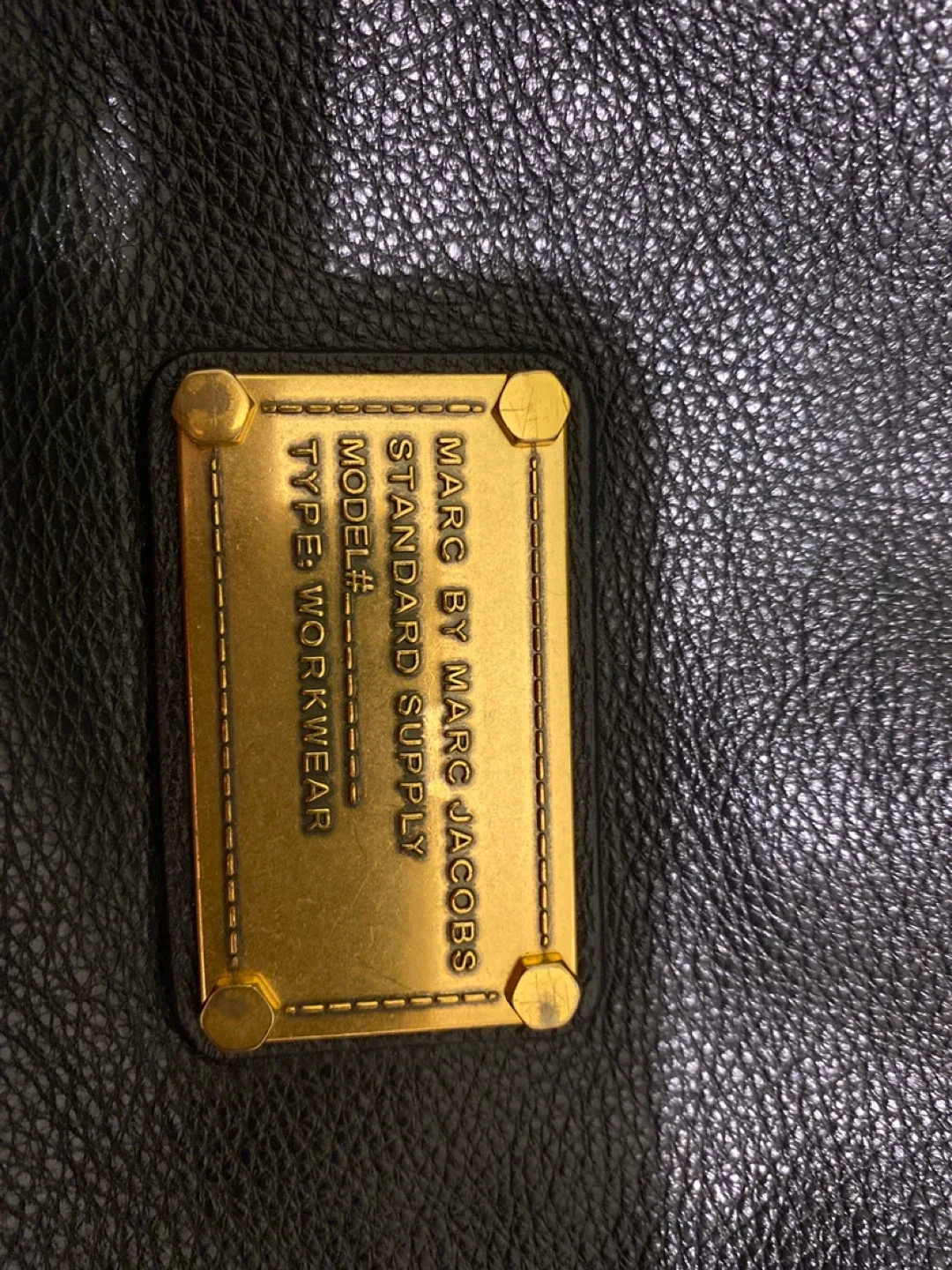 Marc by Marc Jacobs Standard Supply Black Leather Workwear Tote image indicator(2)