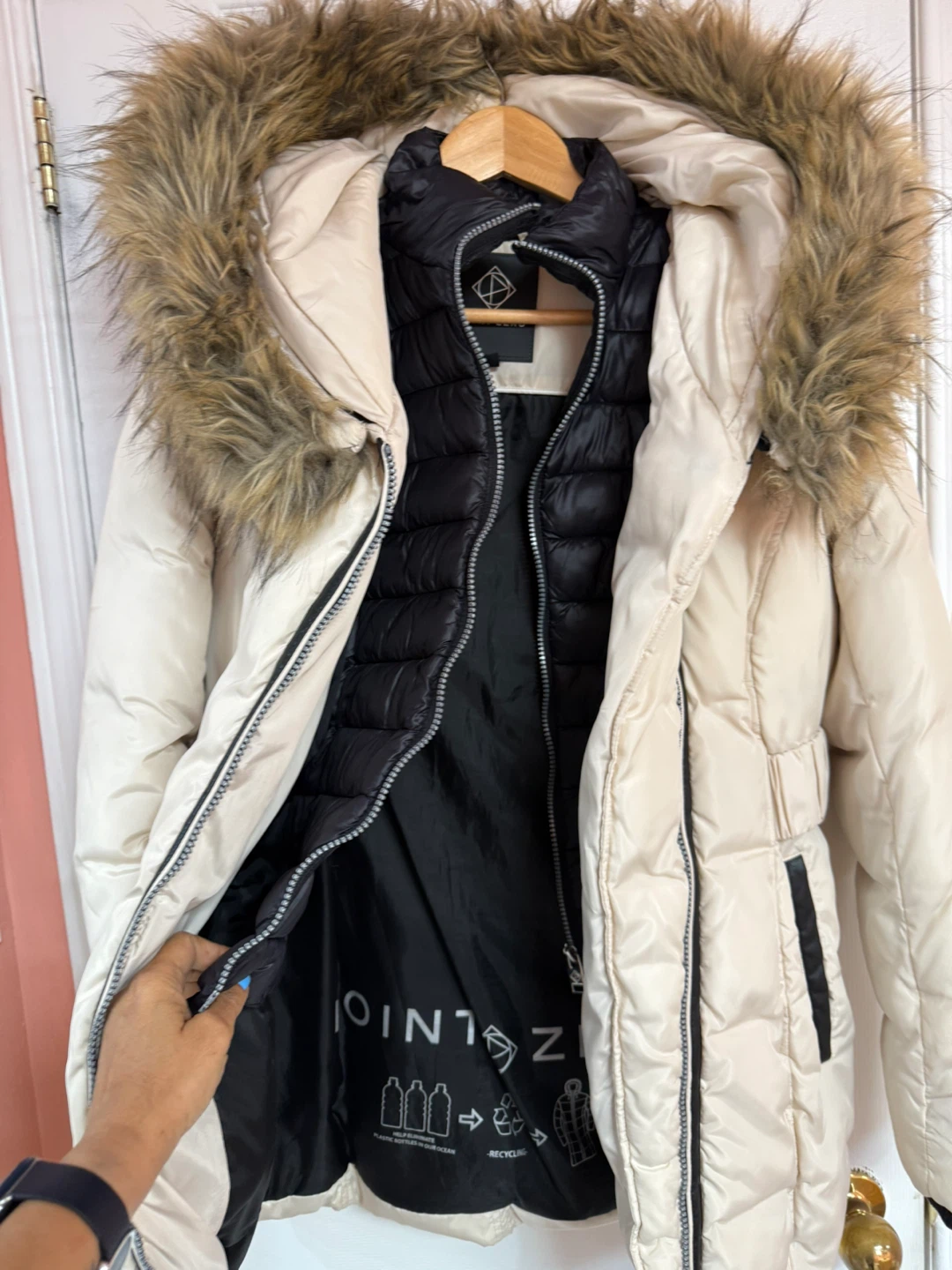 Point Zero Beige Winter Coat - Size M - photo 4