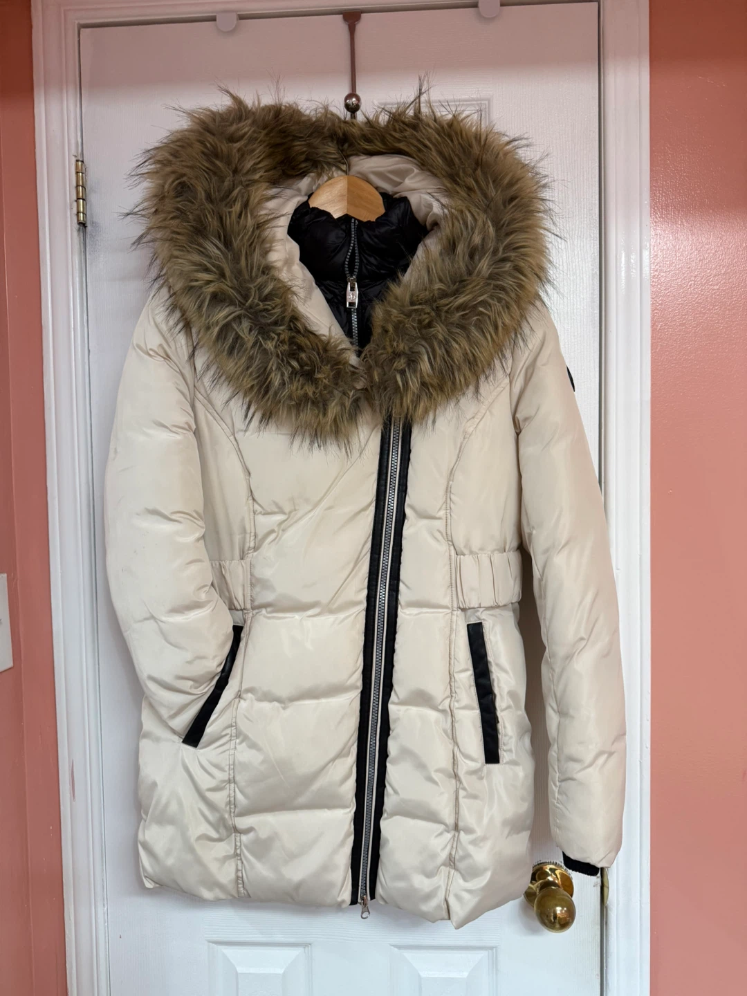 Point Zero Beige Winter Coat - Size M