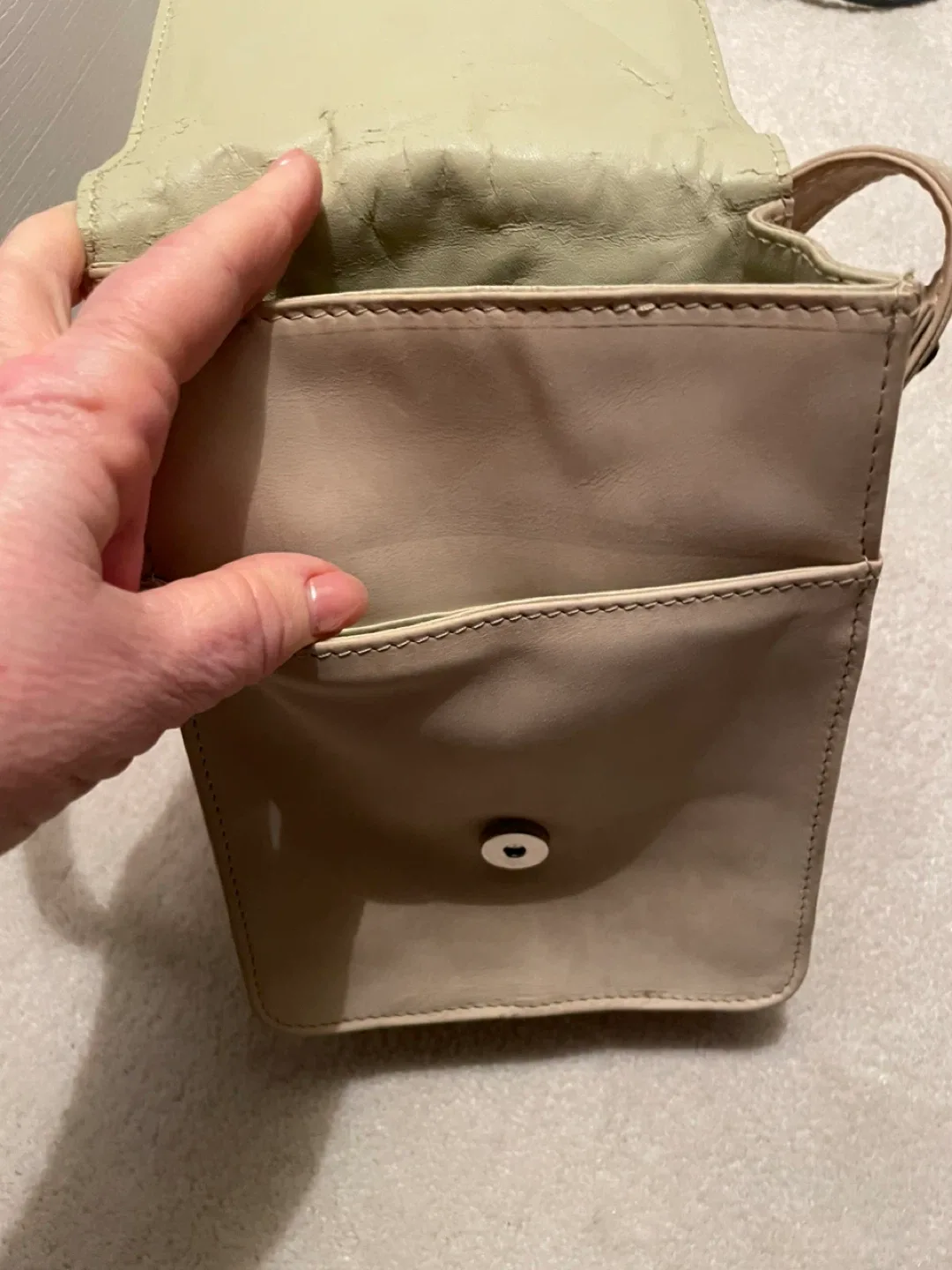 Beige Pegabo Crossbody Bag image indicator(6)