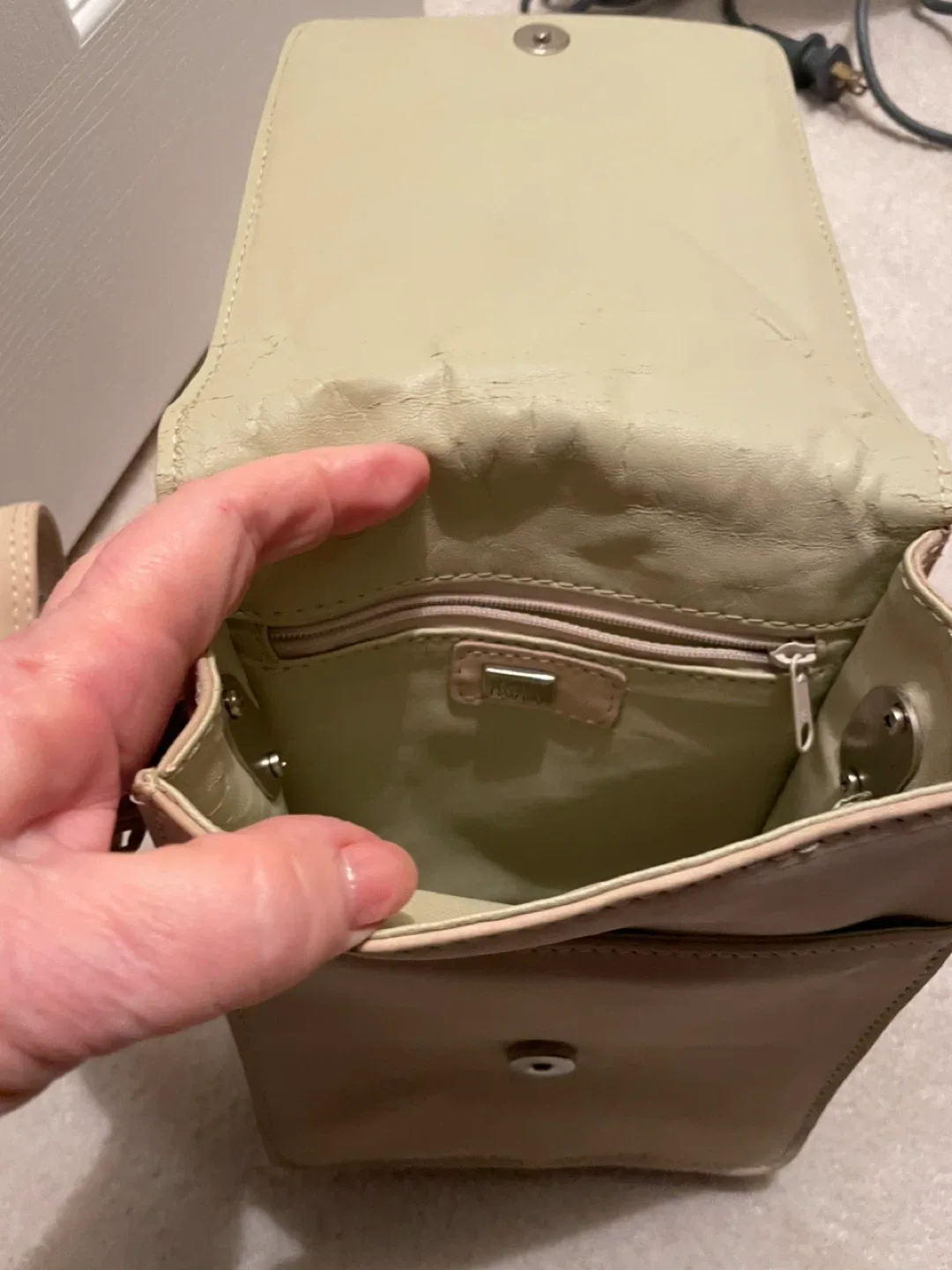 Beige Pegabo Crossbody Bag image indicator(7)