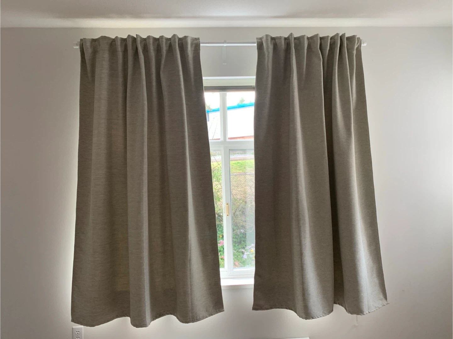 Beige IKEA Blackout Curtains
