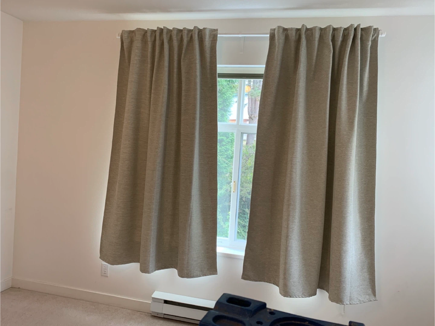 Beige IKEA Blackout Curtains - photo 2