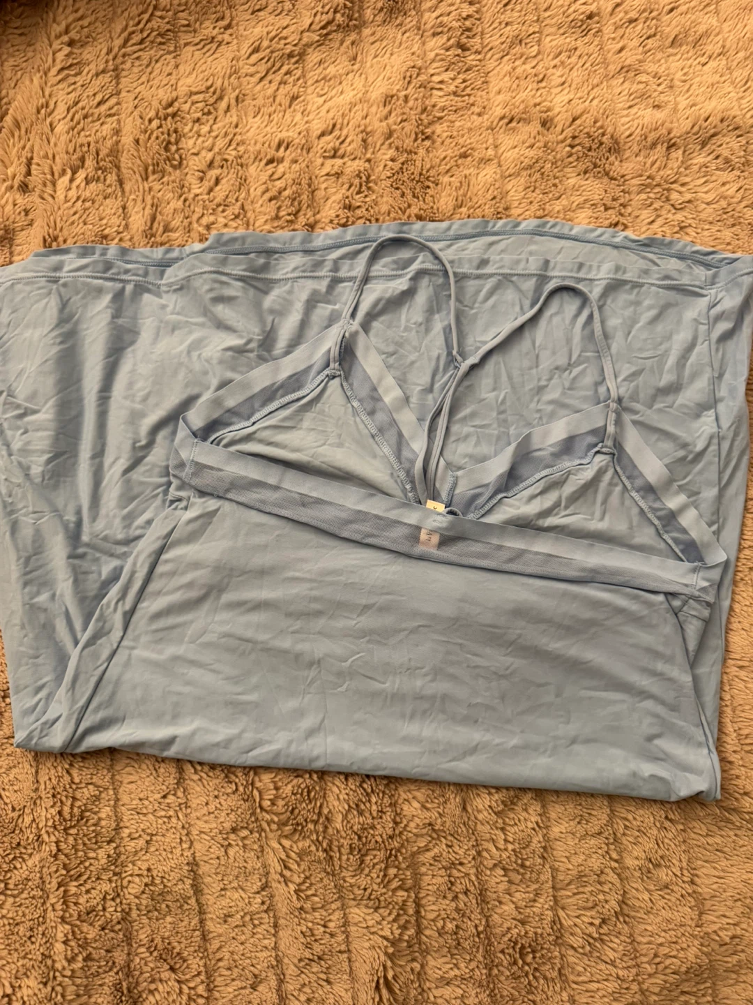 Slip dress, baby blue - photo 2