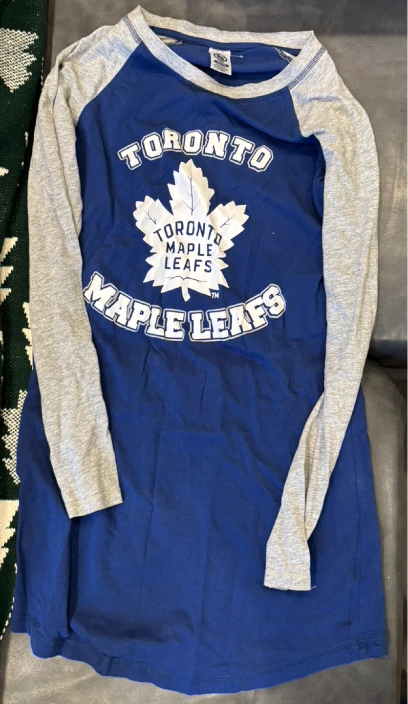 Toronto Maple Leafs XS Long Sleeve Shirt Dress