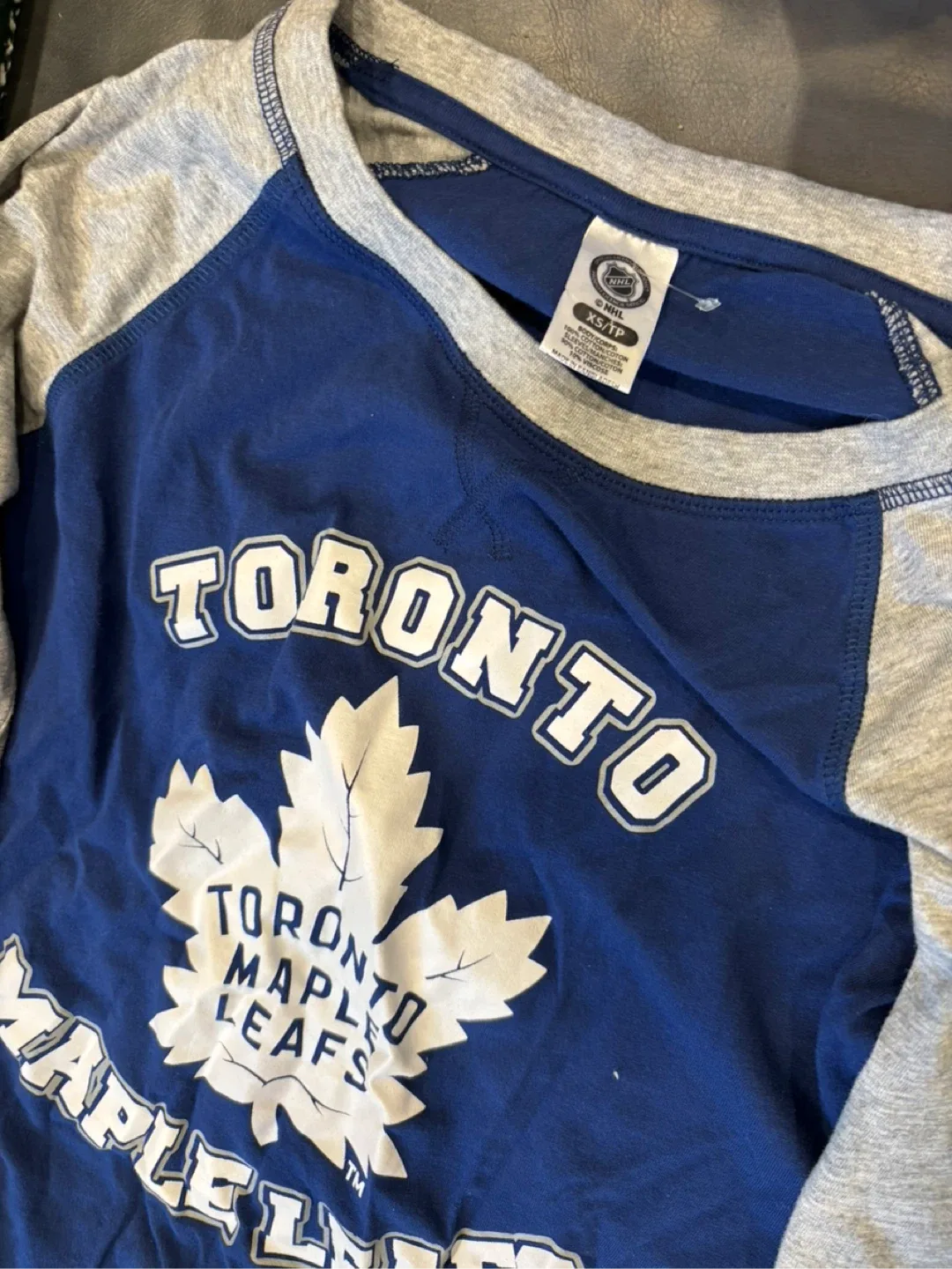 Toronto Maple Leafs XS Long Sleeve Shirt Dress image indicator(2)