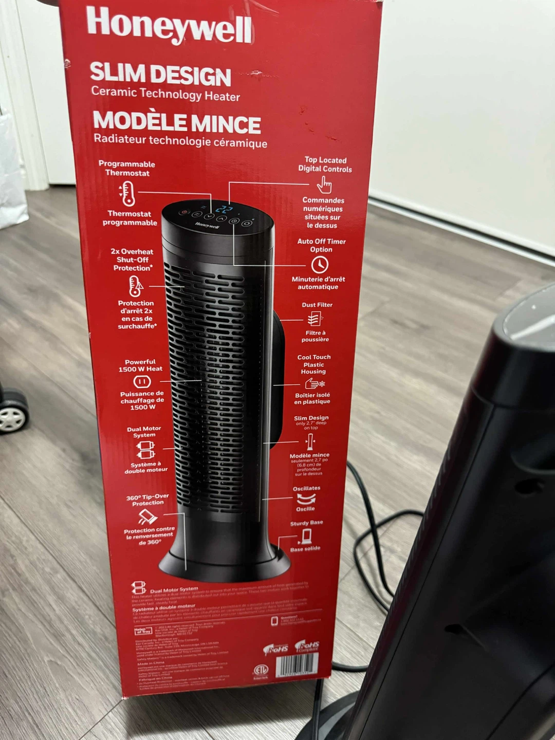 Honeywell Slim Design Ceramic Technology Heater - photo 3