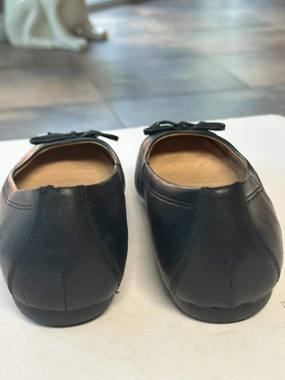 GEOX Black Leather Ballet Flats Size: EUR 38/ US 7-7.5 - photo 5